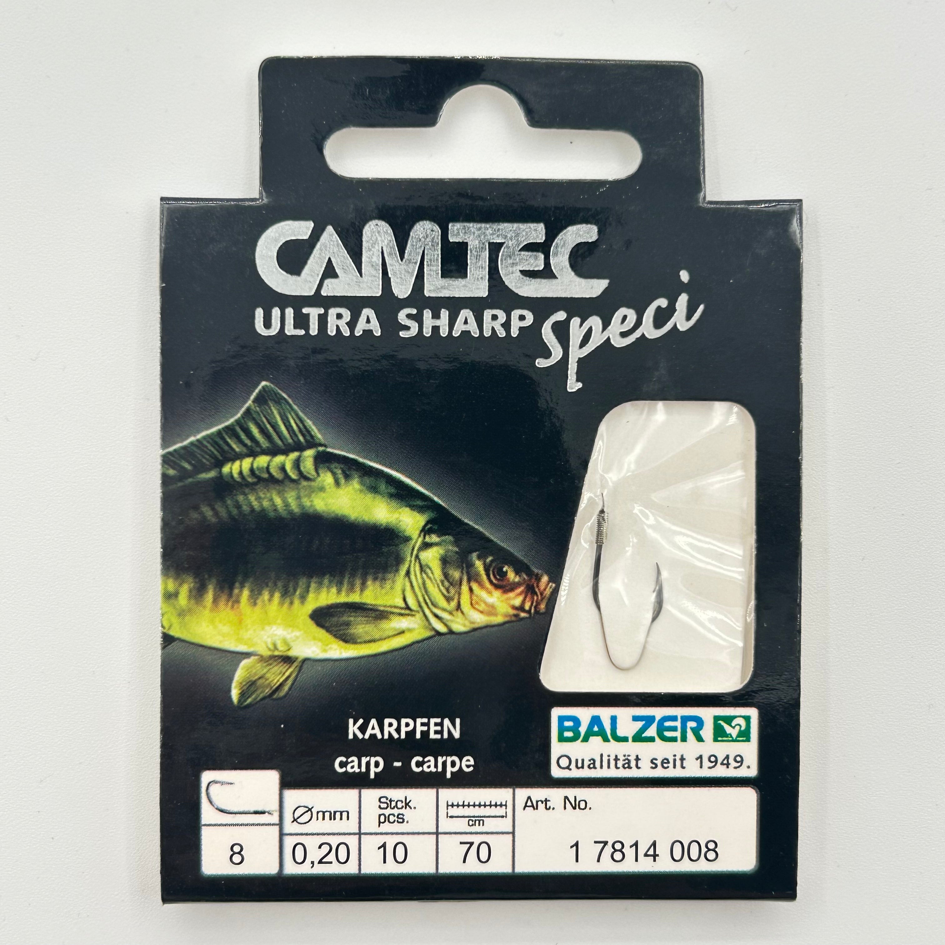 Balzer Camtec Speci Vorfach mit Haken Karpfen 10 Stk.
