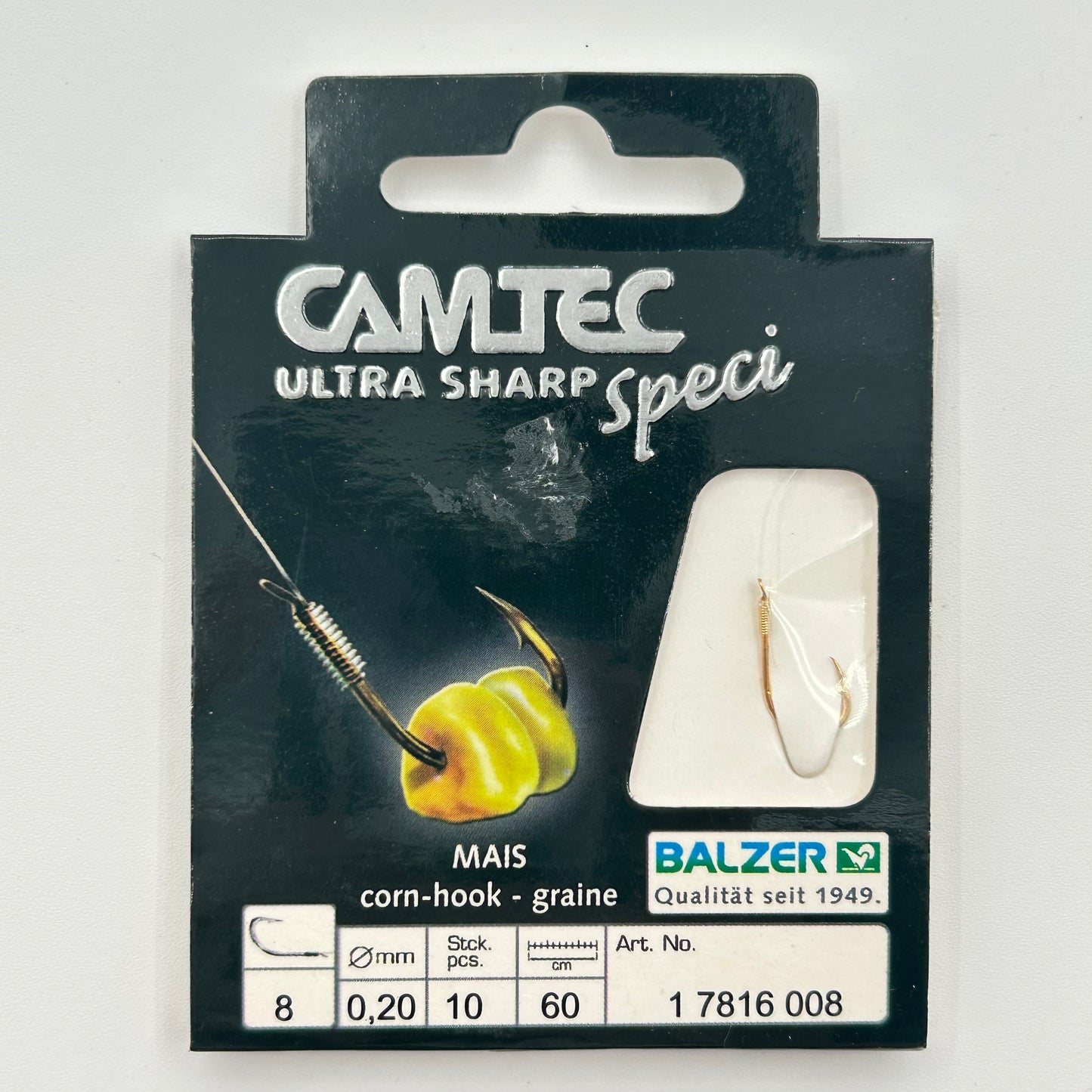 Balzer Camtec Speci Vorfach mit Haken Mais 10 Stk.