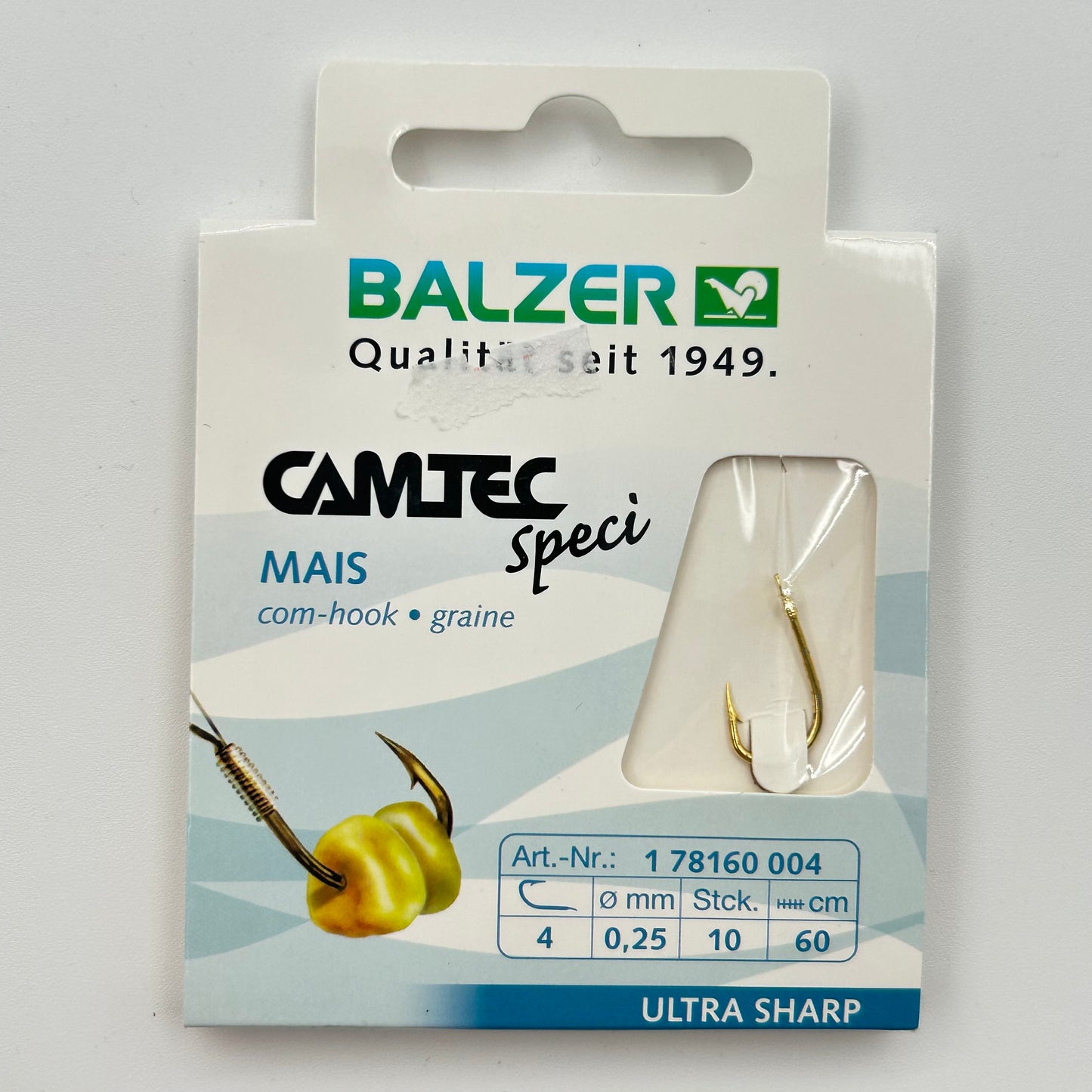 Balzer Camtec Speci Vorfach mit Haken Mais 10 Stk.