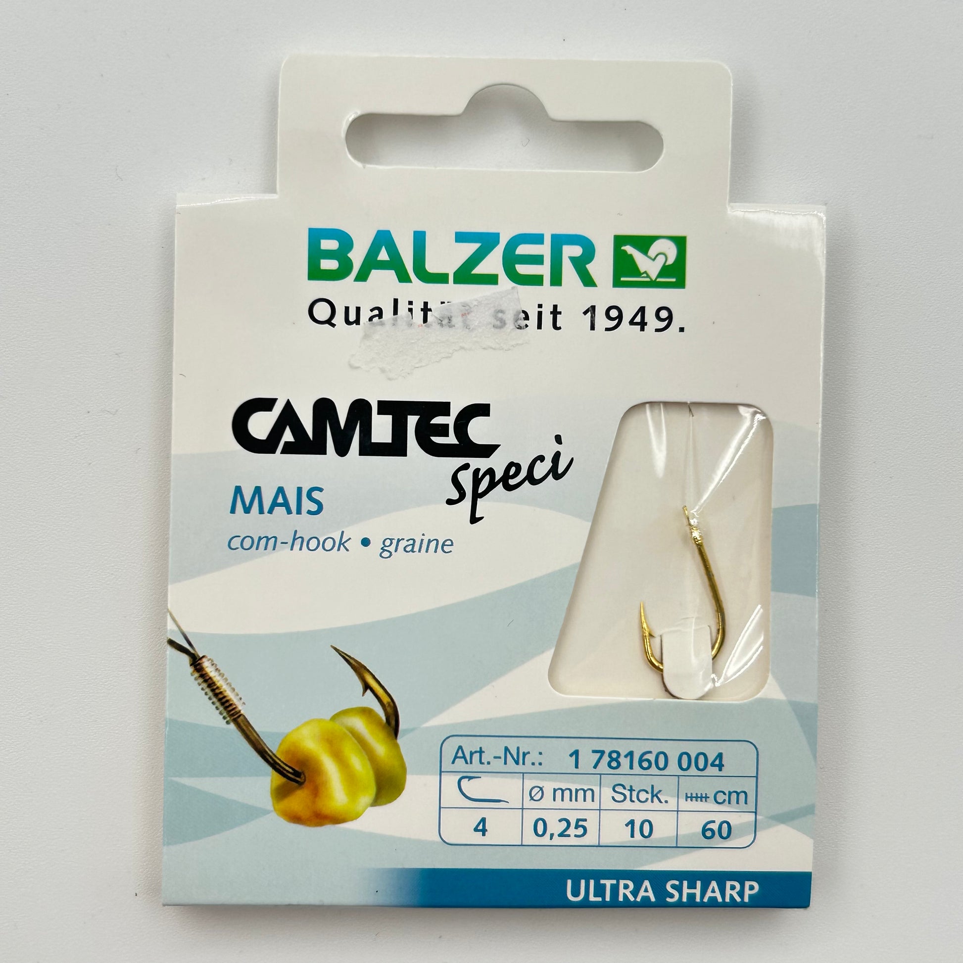 Balzer Camtec Speci Vorfach mit Haken Mais 10 Stk.