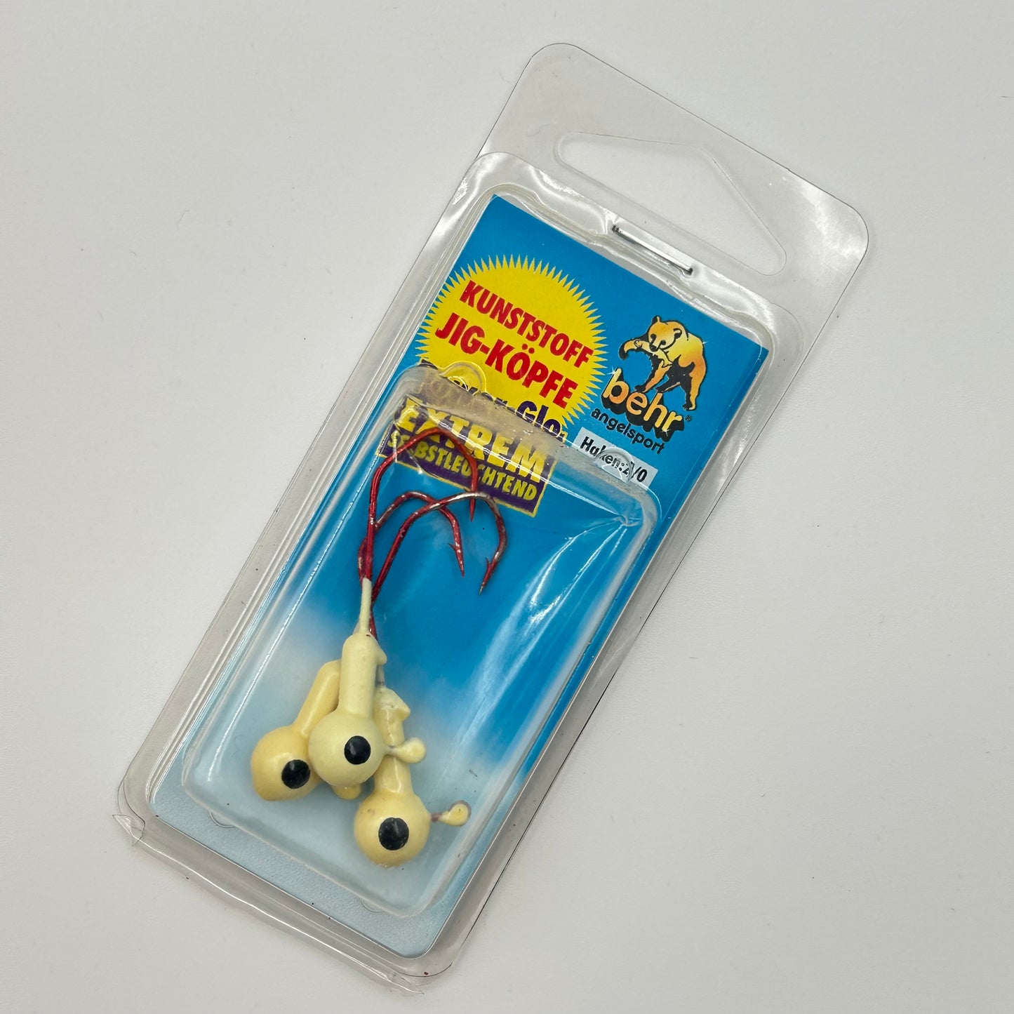 Behr Jig Heads leuchtender Kunststoffjig mit Haken 3 Stk.