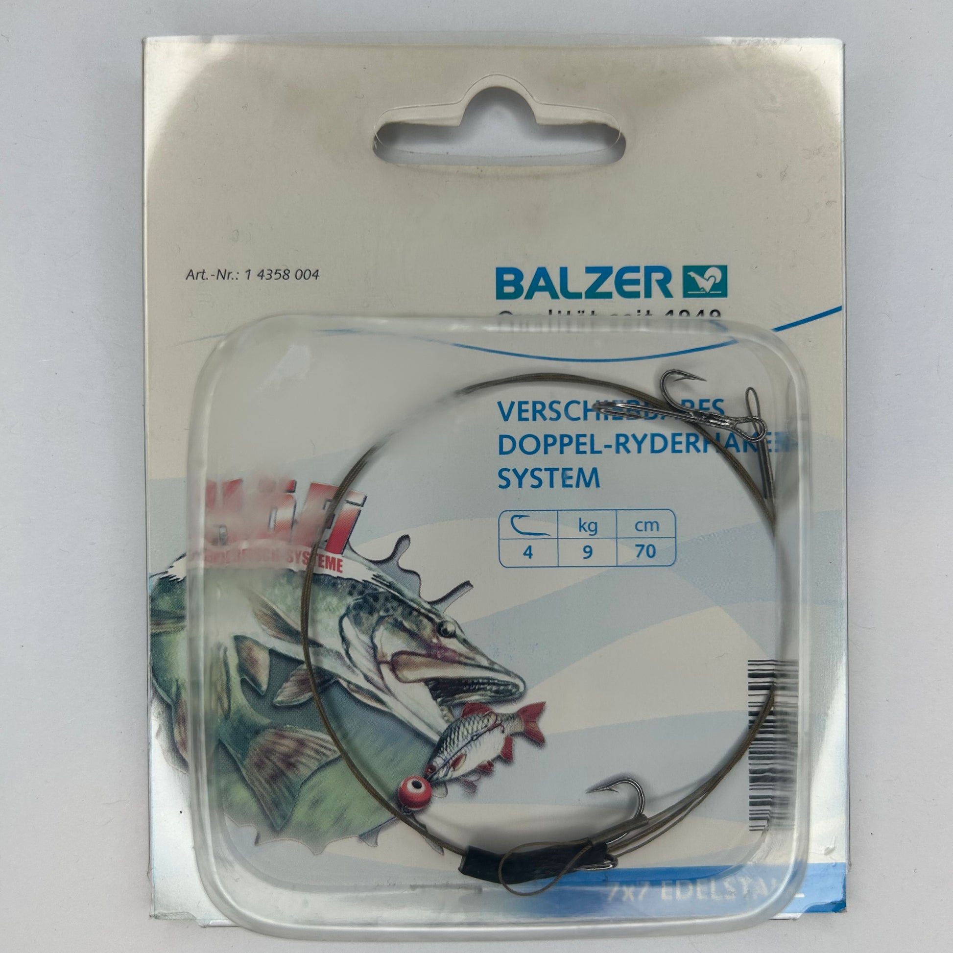 Balzer Vorfach Verschiebbares Doppel Ryderhaken System
