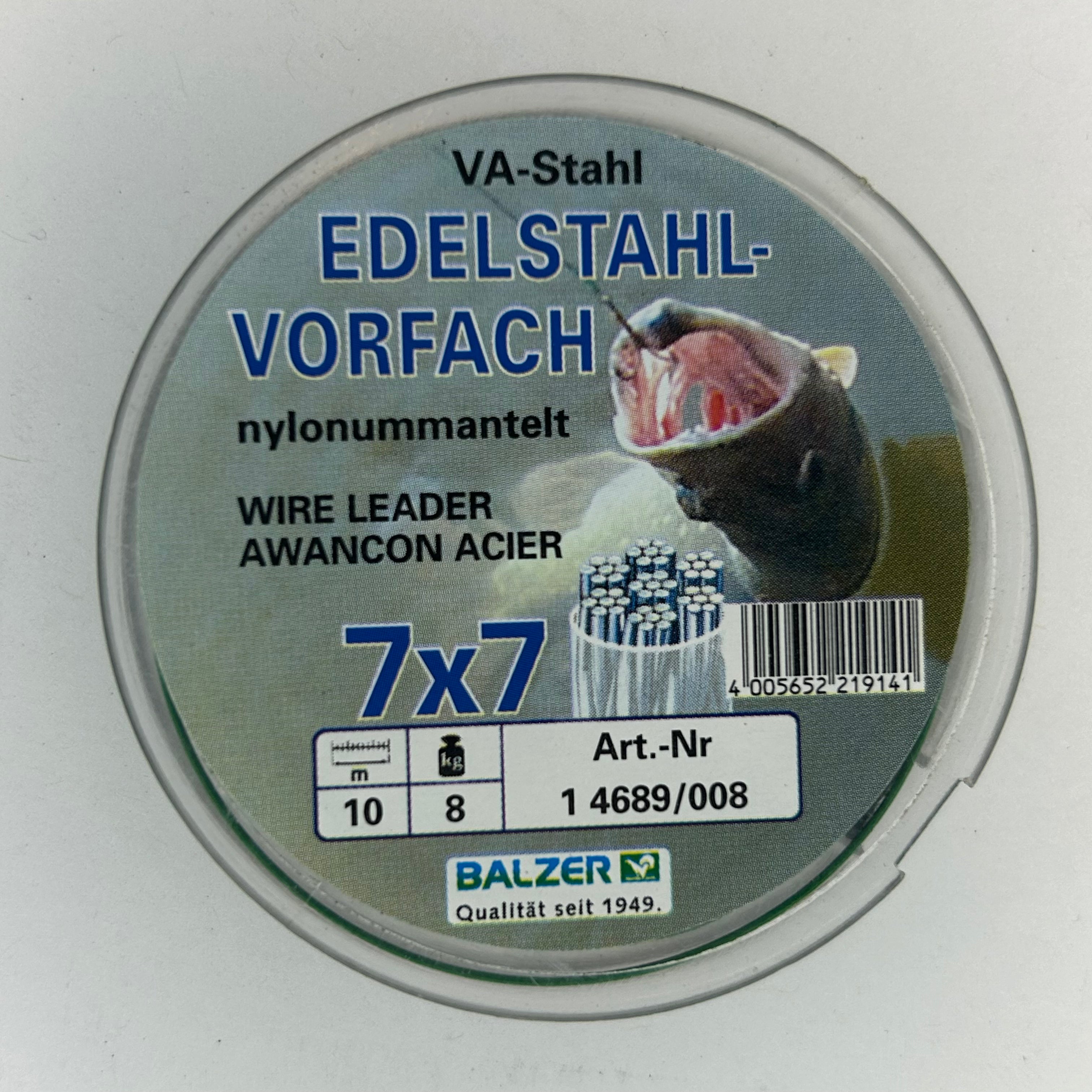 Balzer Edelstahlvorfachschnur 7x7 Nylonummantelt