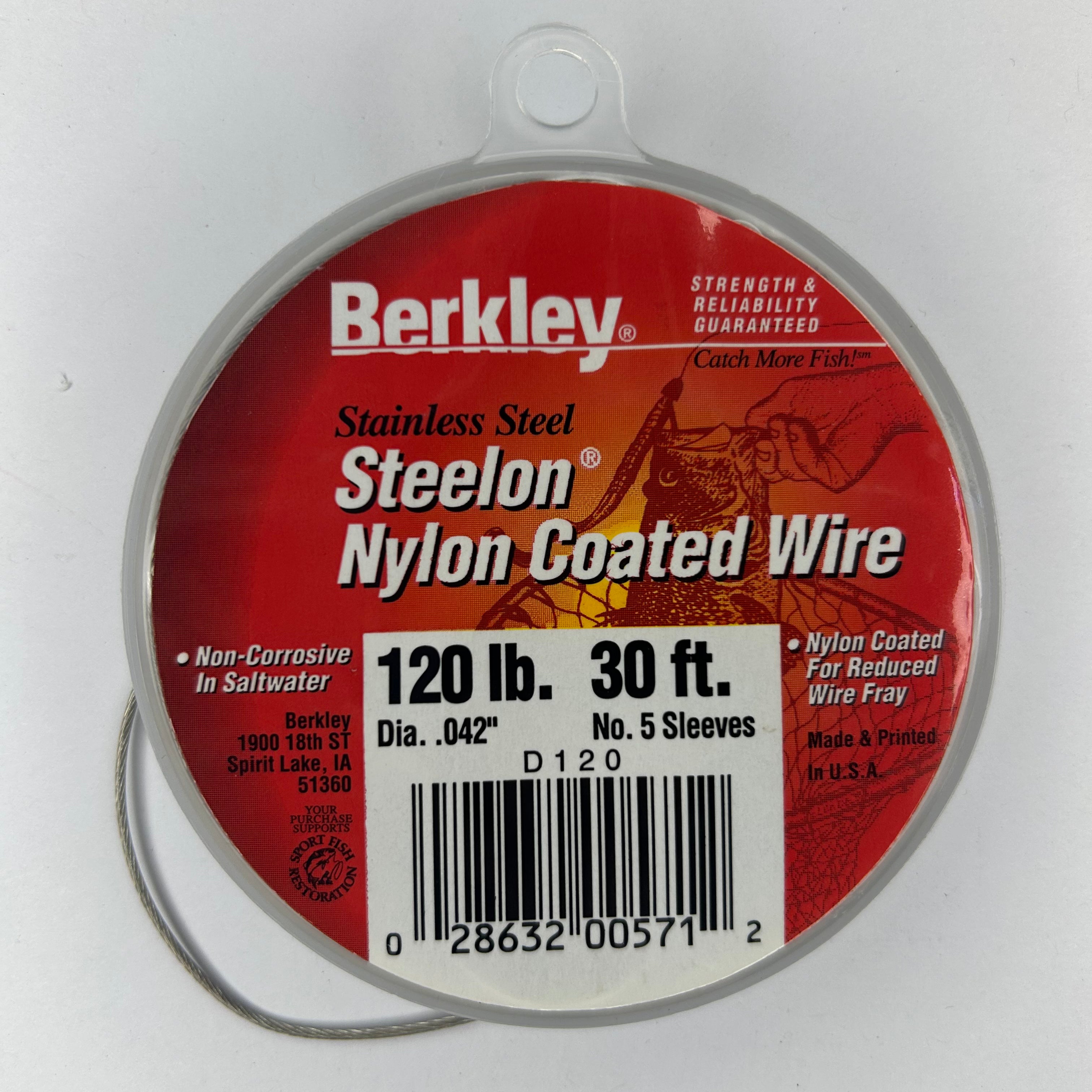 Berkley Steelon Edelstahlvorfachschnur 7x7 Nylonummantelt