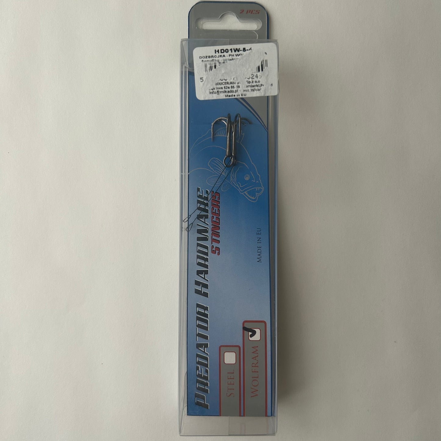 Mikado Predator Wolframvorfach Drillingshaken 2 Stk.