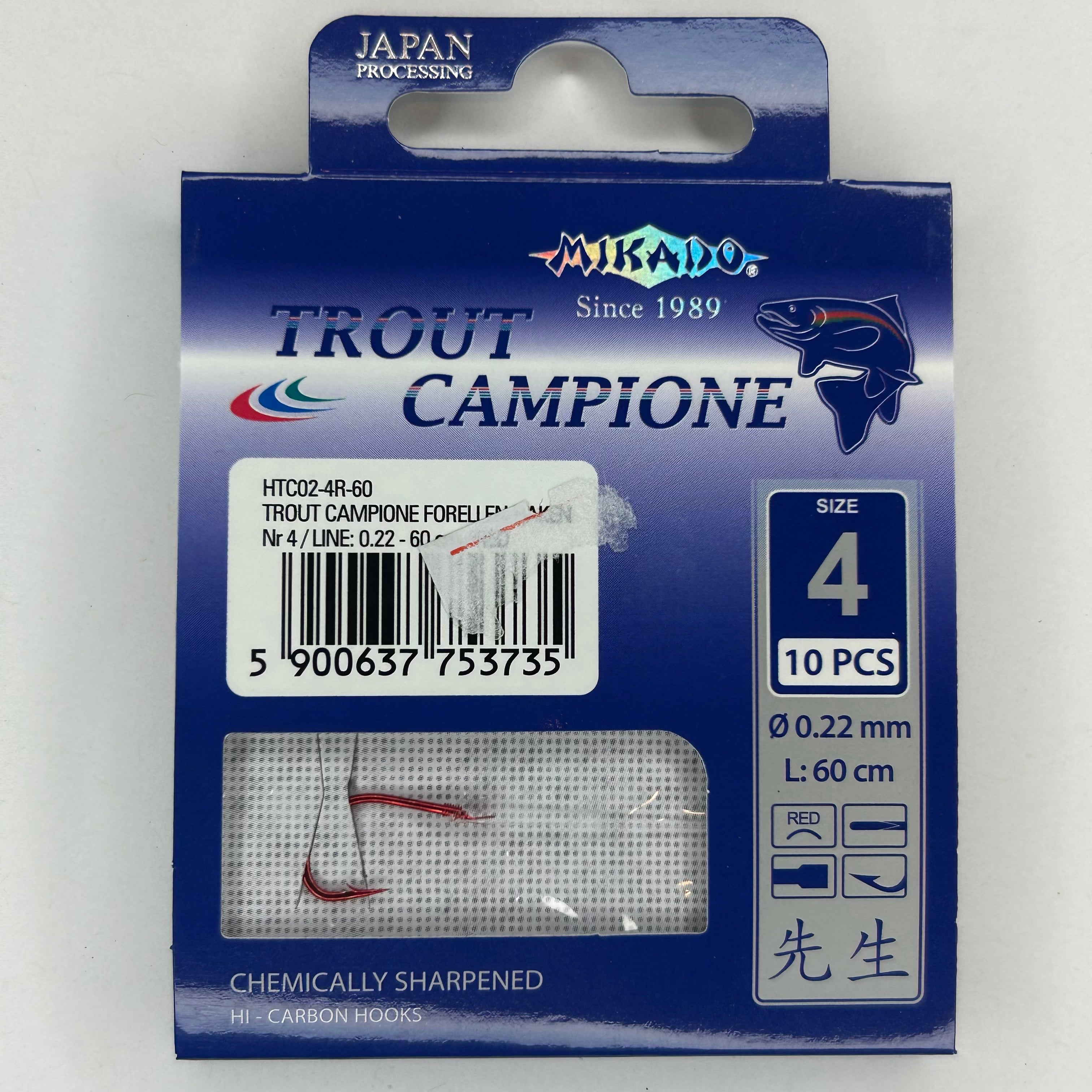 Mikado Vorfach Haken Trout Campione Forelle 10 Stk.