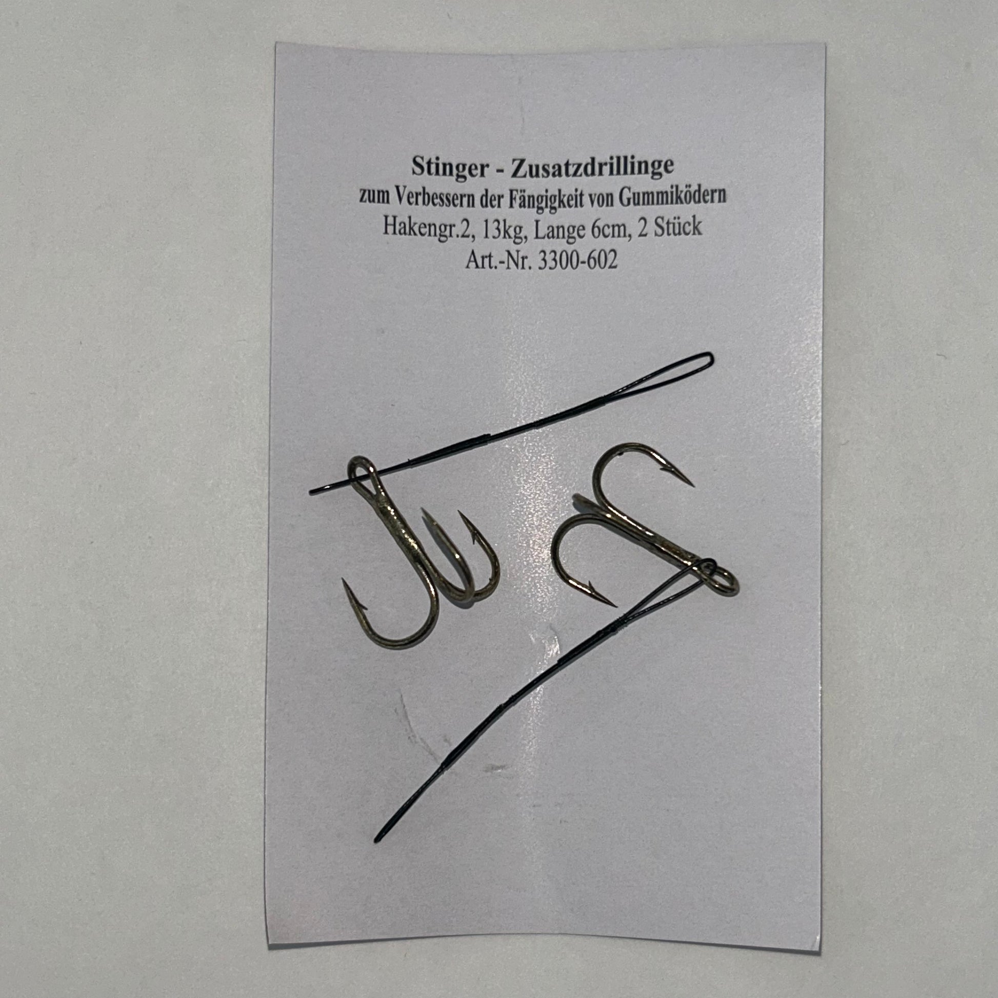 Das Fängt Stinger Stahlvorfach mit Drillingshaken 2 Stk.
