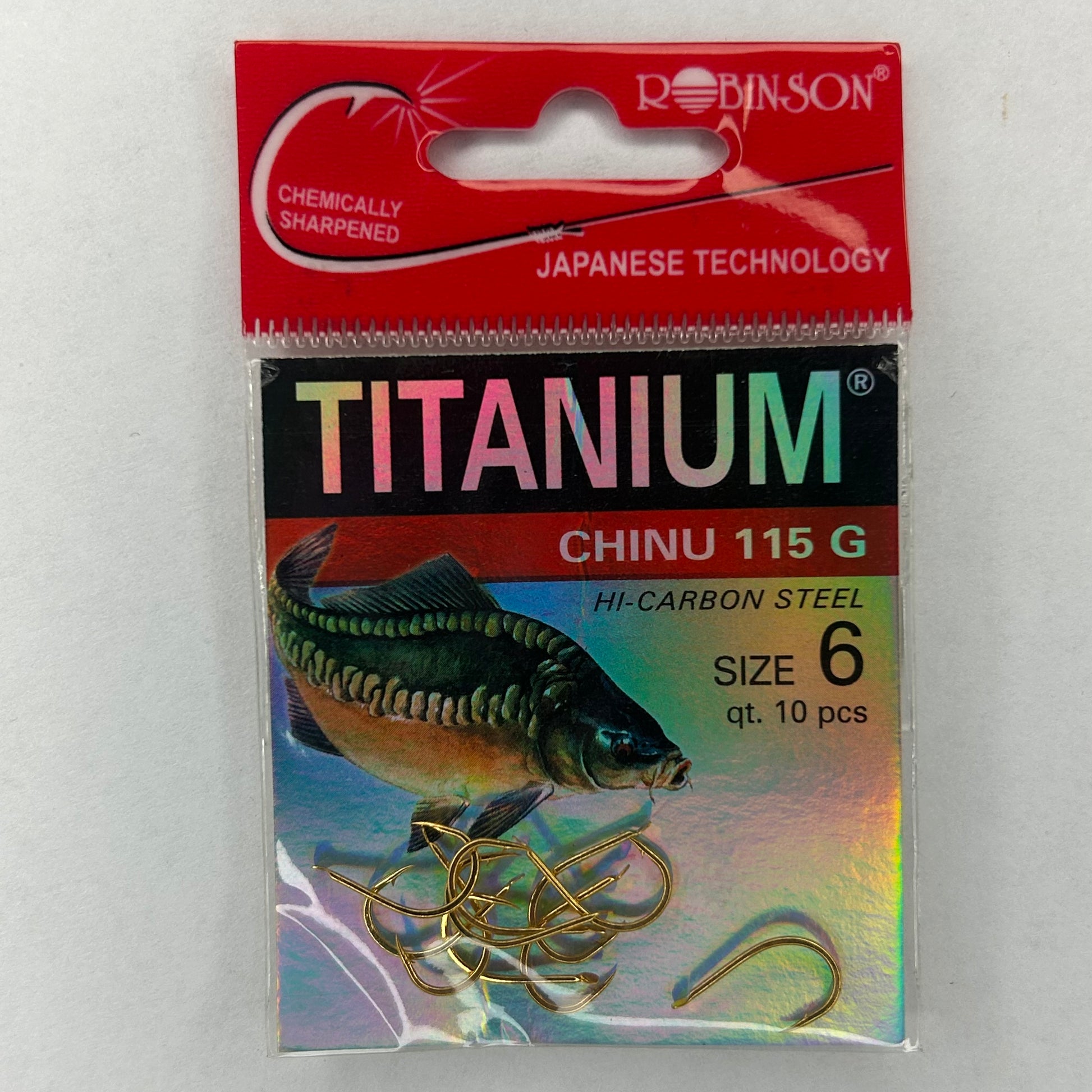 Robinson Haken Titanium Chinu 115 G 10 Stk.