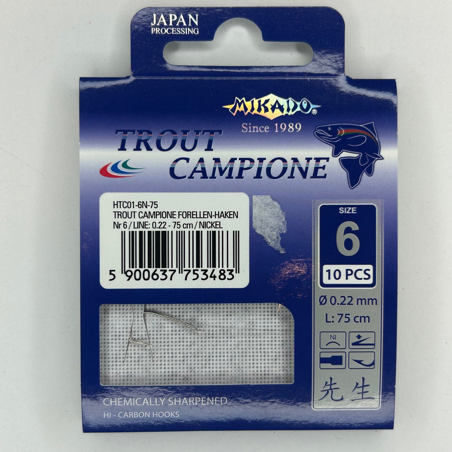 Mikado Vorfach Haken Trout Campione Forelle 10 Stk.
