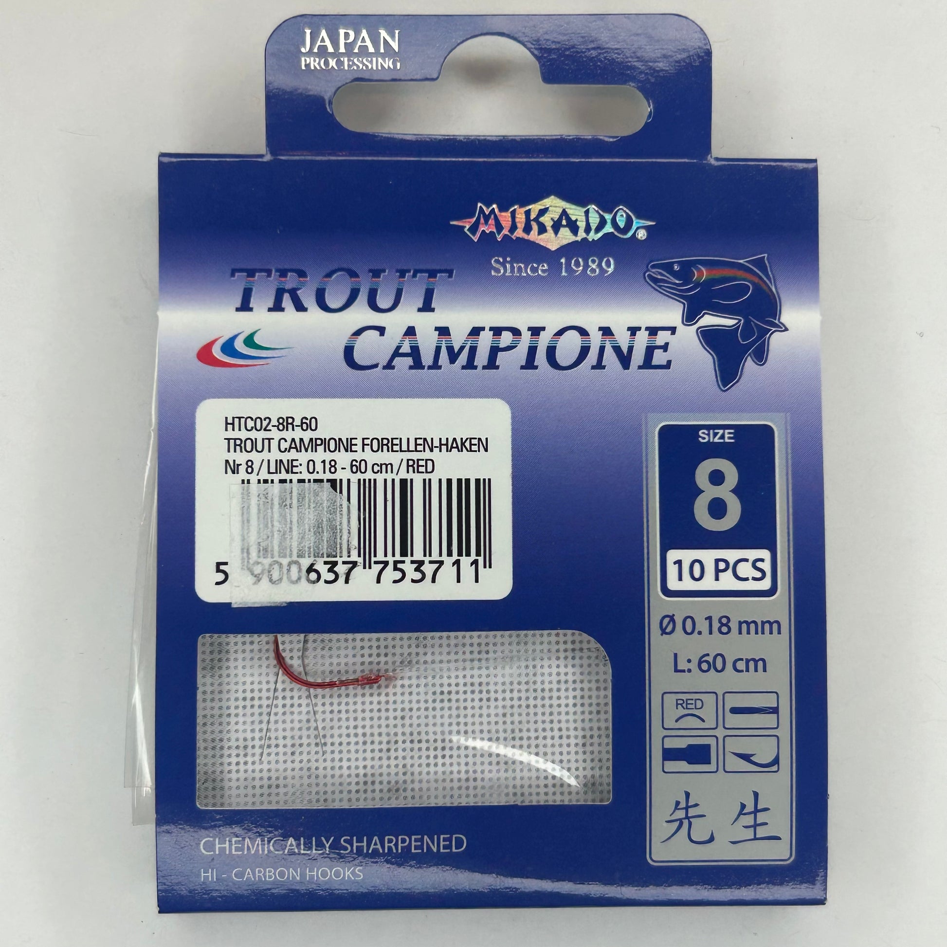 Mikado Vorfach Haken Trout Campione Forelle 10 Stk.