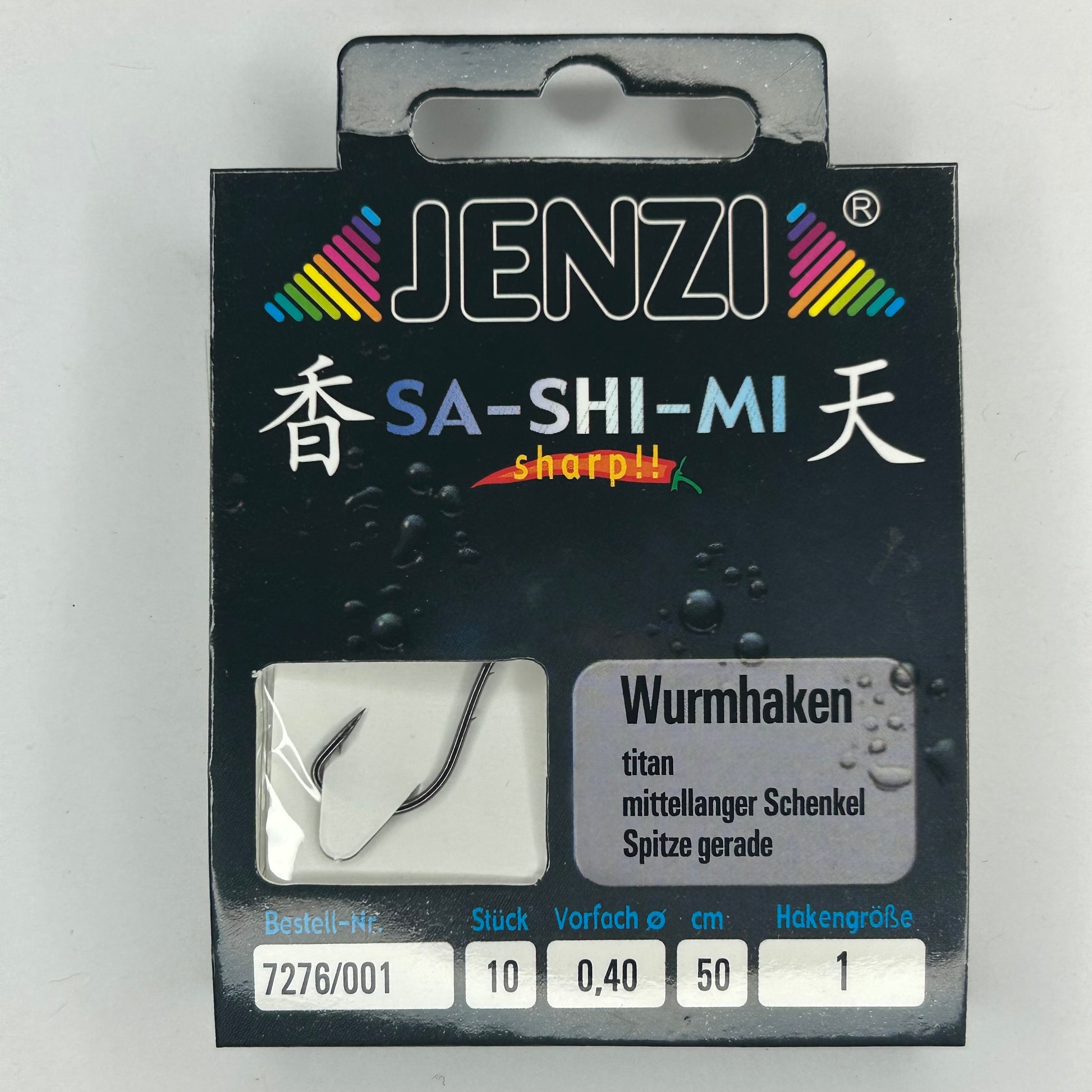 Jenzi Vorfach Haken Wurm Sa-Shi-Mi 10 Stk.