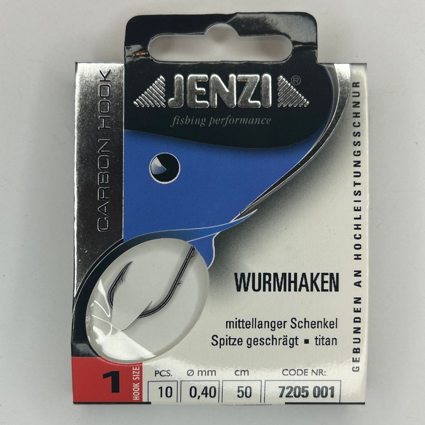Jenzi Vorfach Haken Wurm 10 Stk.