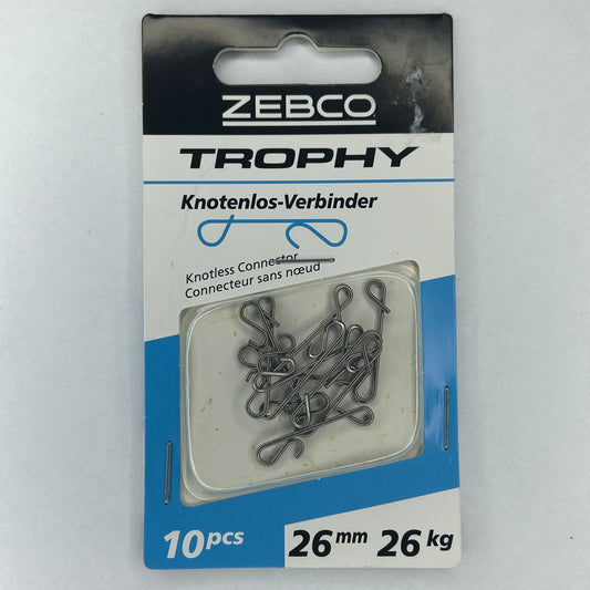 Zebco Trophy Knotenlos Verbindungselement 26mm 10 Stk.