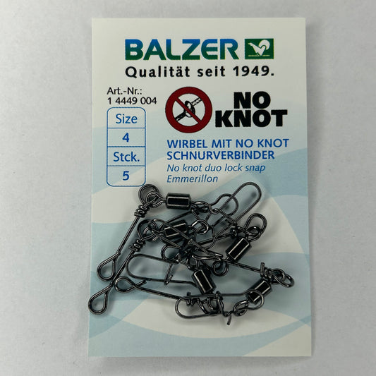 Balzer Knotenlos Wirbel mit Schnurverschieber Verbindungselement 5 Stk.
