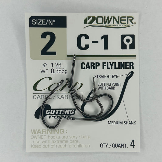 Owner Haken Karpfen Flyliner C-1 4 Stk.