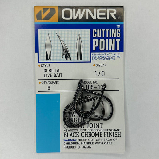 Owner Gorilla Live Bait Haken 6 Stk.