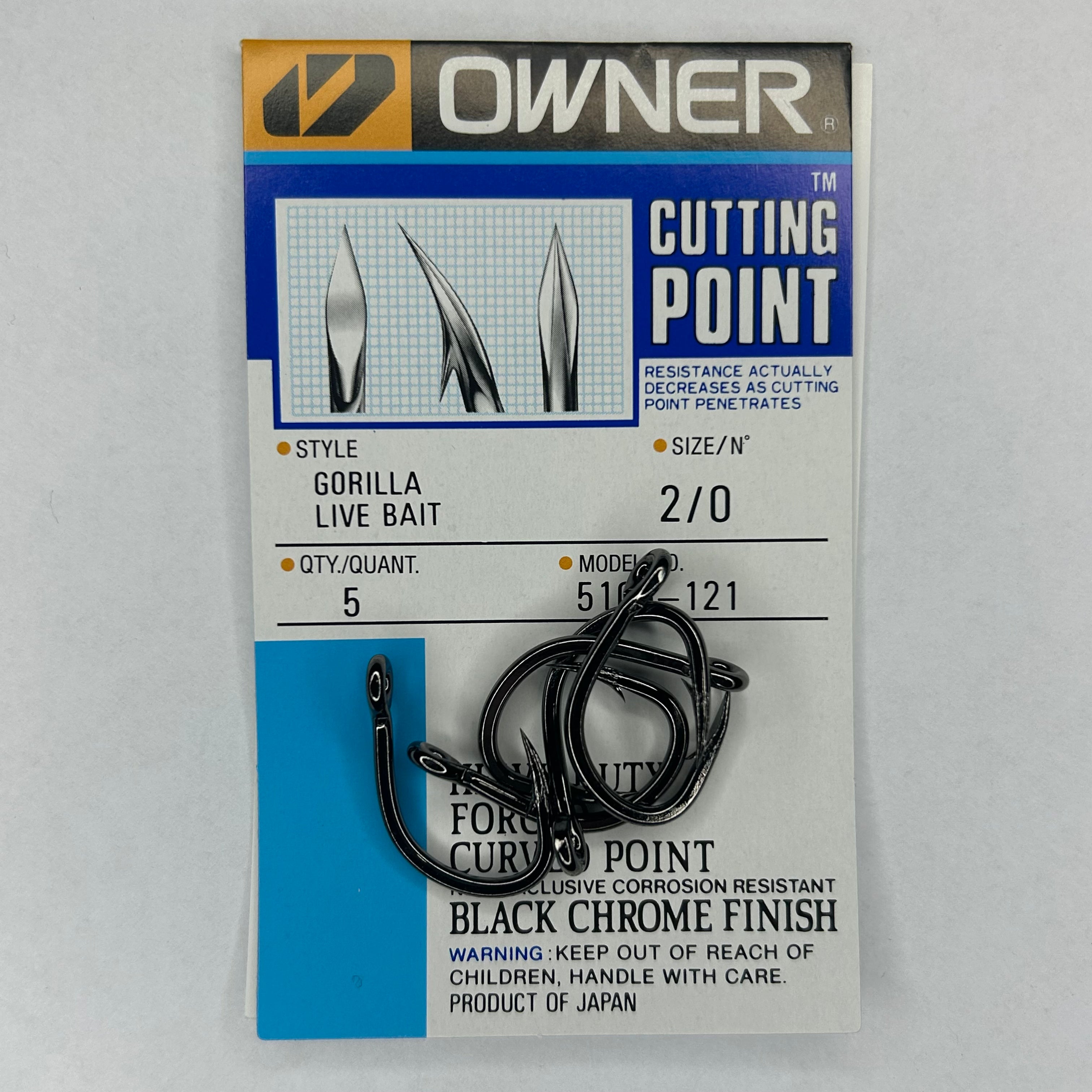 Owner Gorilla Live Bait Haken 5 Stk.
