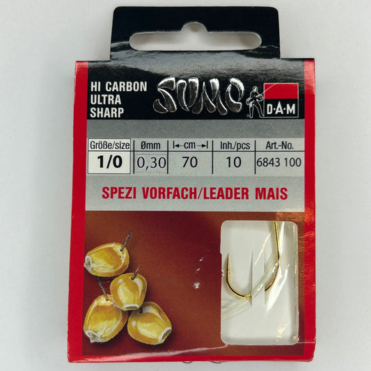 DAM Sumo Vorfach Haken Leader Mais 10 Stk.