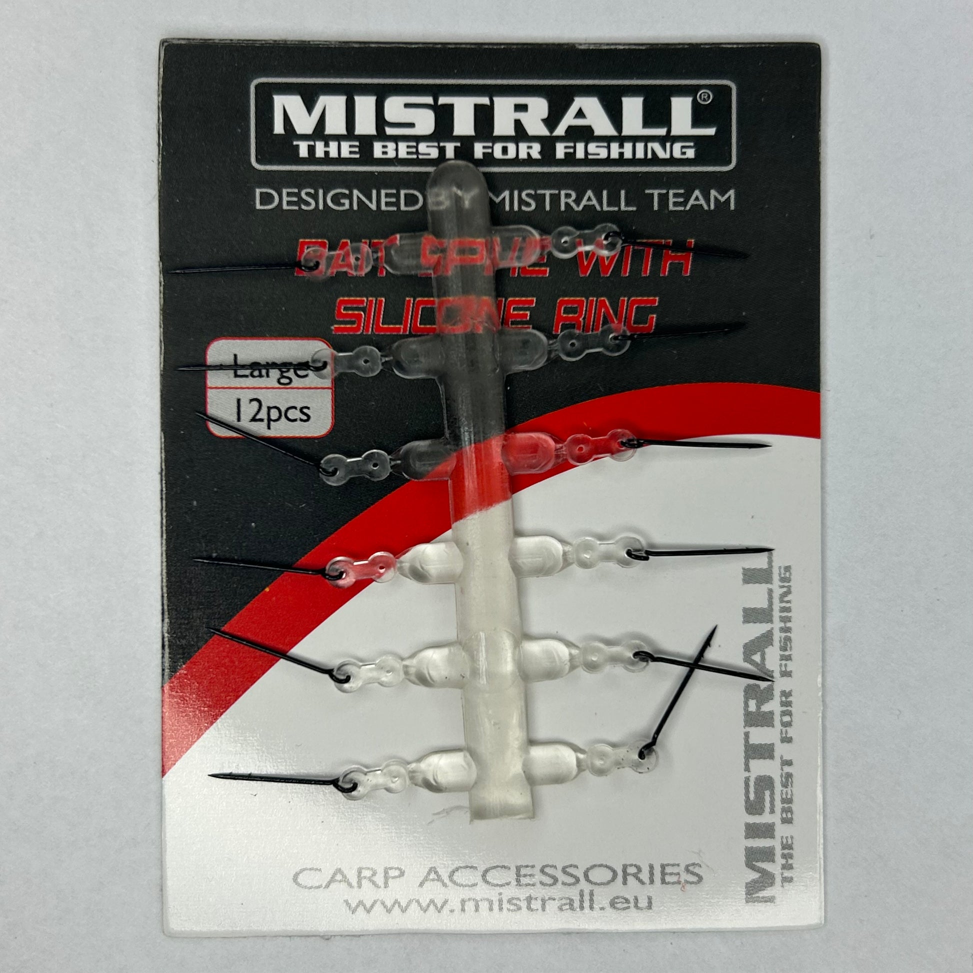 Mistrall Bait Spike mit Silikonring Large 12 Stk.