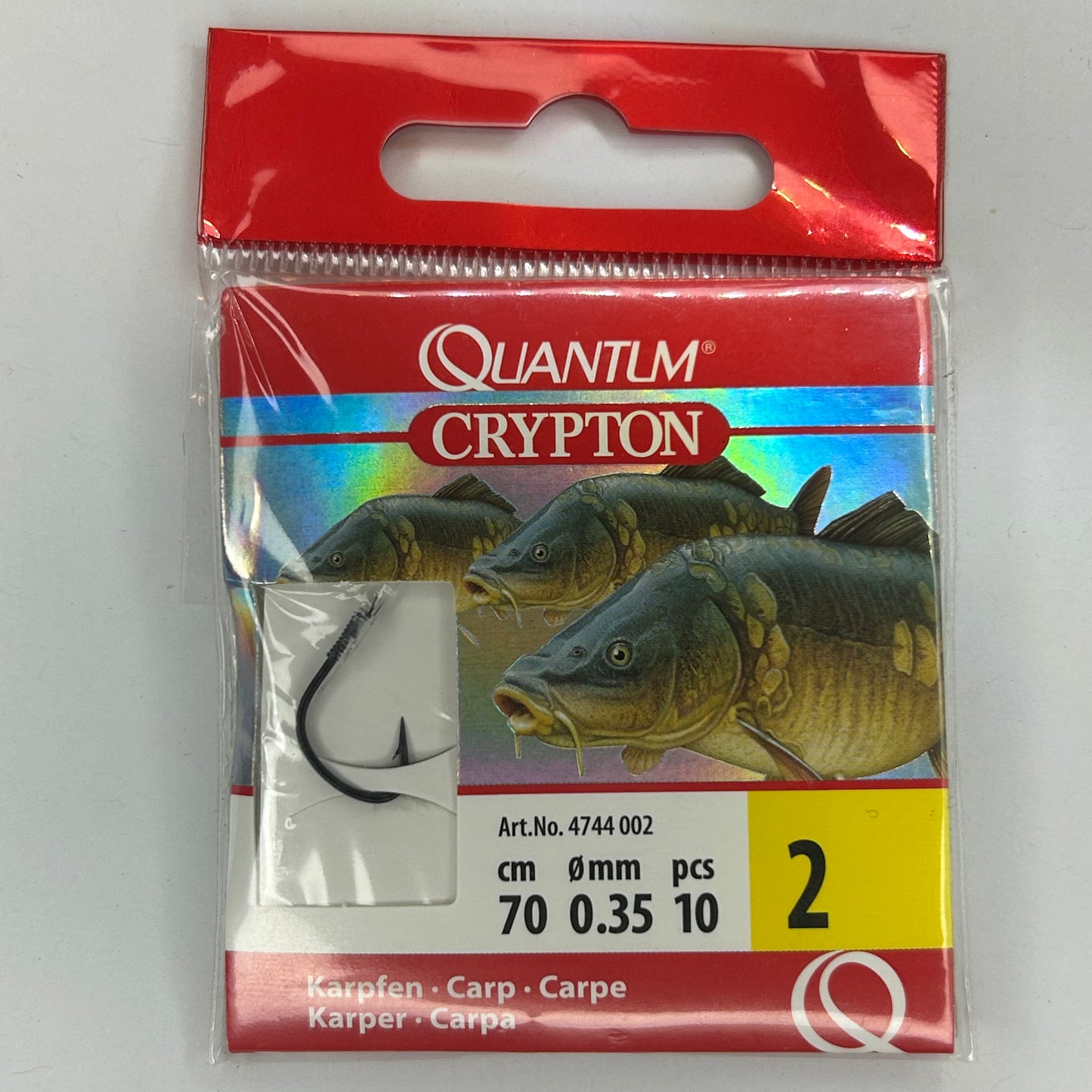 Zebco Quantum Vorfach Haken Crypton Karpfen 10 Stk.