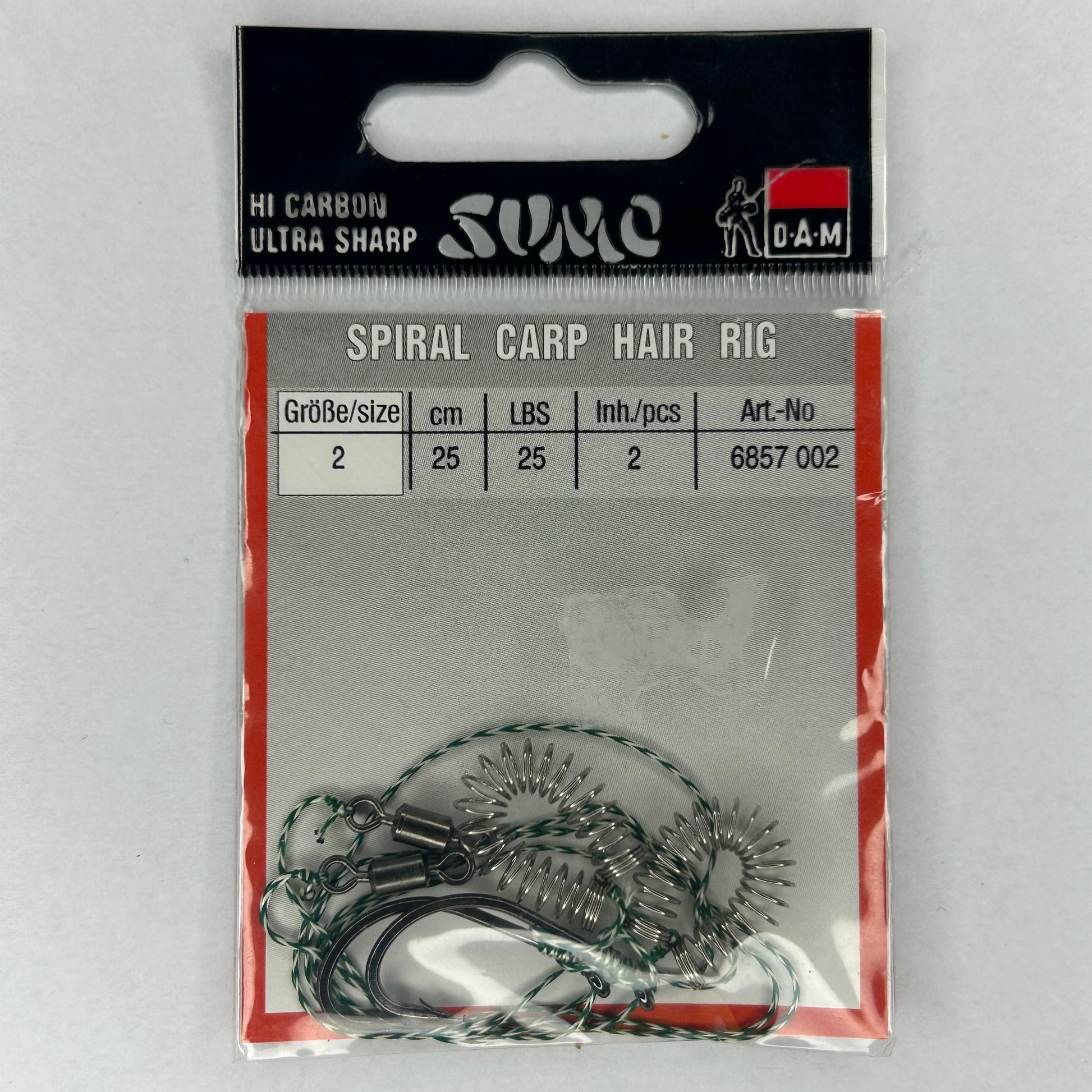 DAM Spiral Karpfen Hair Rig Haken 2 Stk.