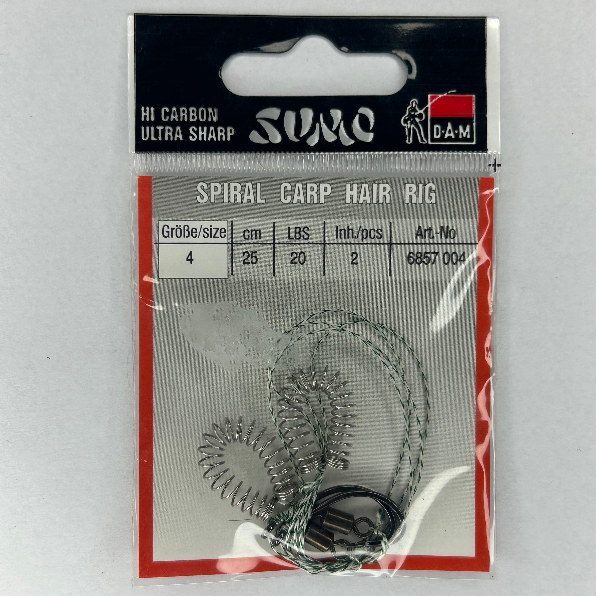 DAM Spiral Karpfen Hair Rig Haken 2 Stk.