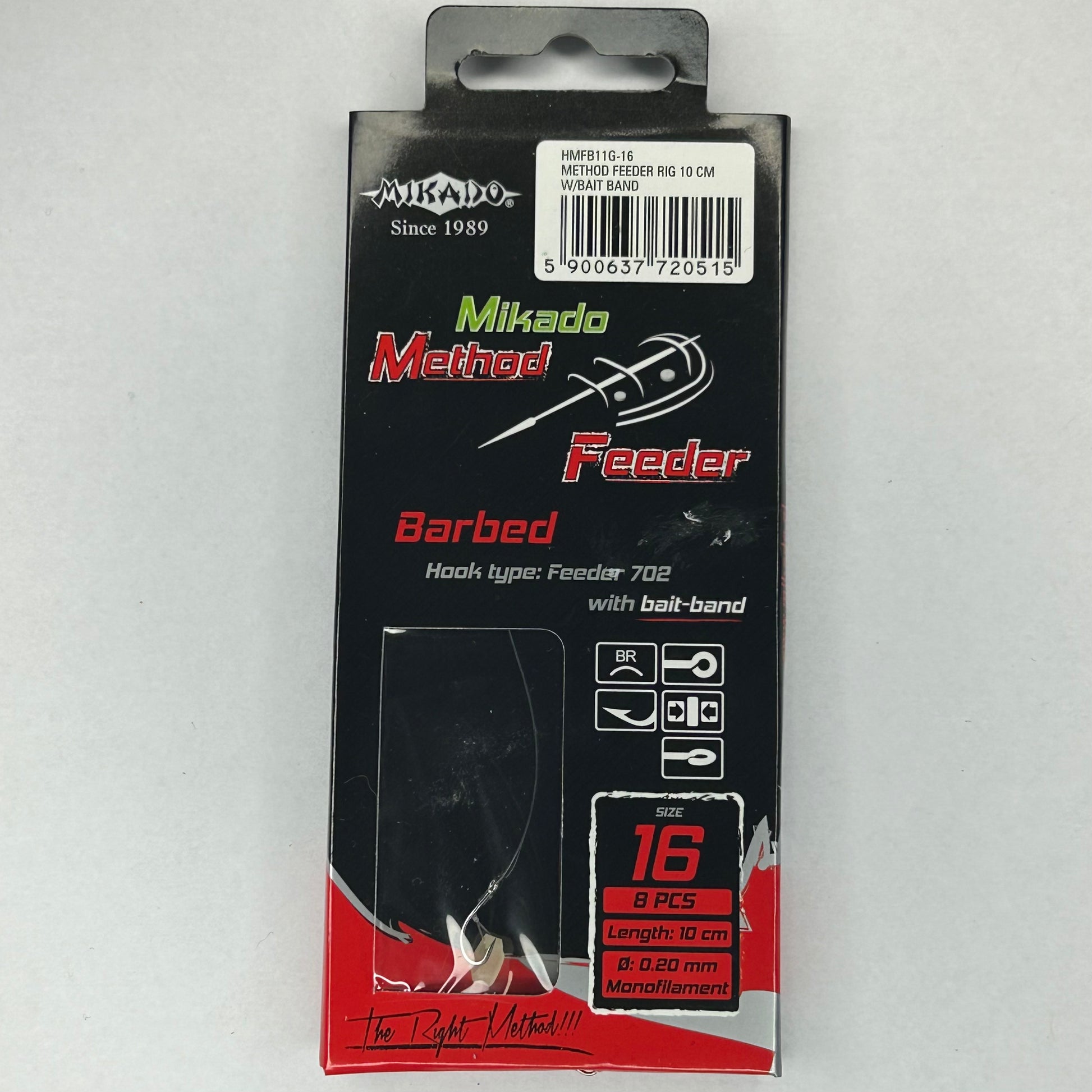 Mikado Barbed Vorfach Haken Bait Band 8 Stk.