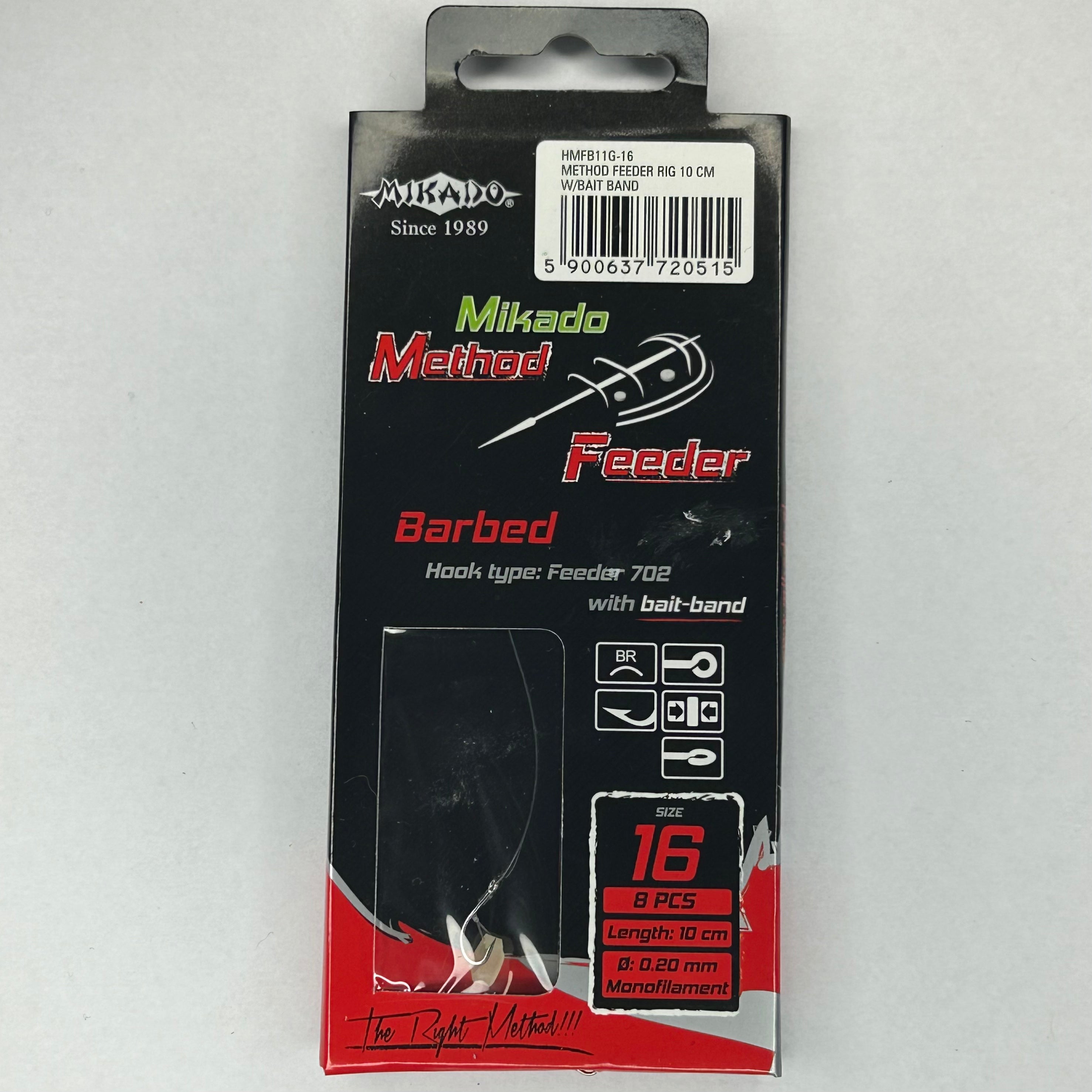 Mikado Barbed Vorfach Haken Bait Band 8 Stk.