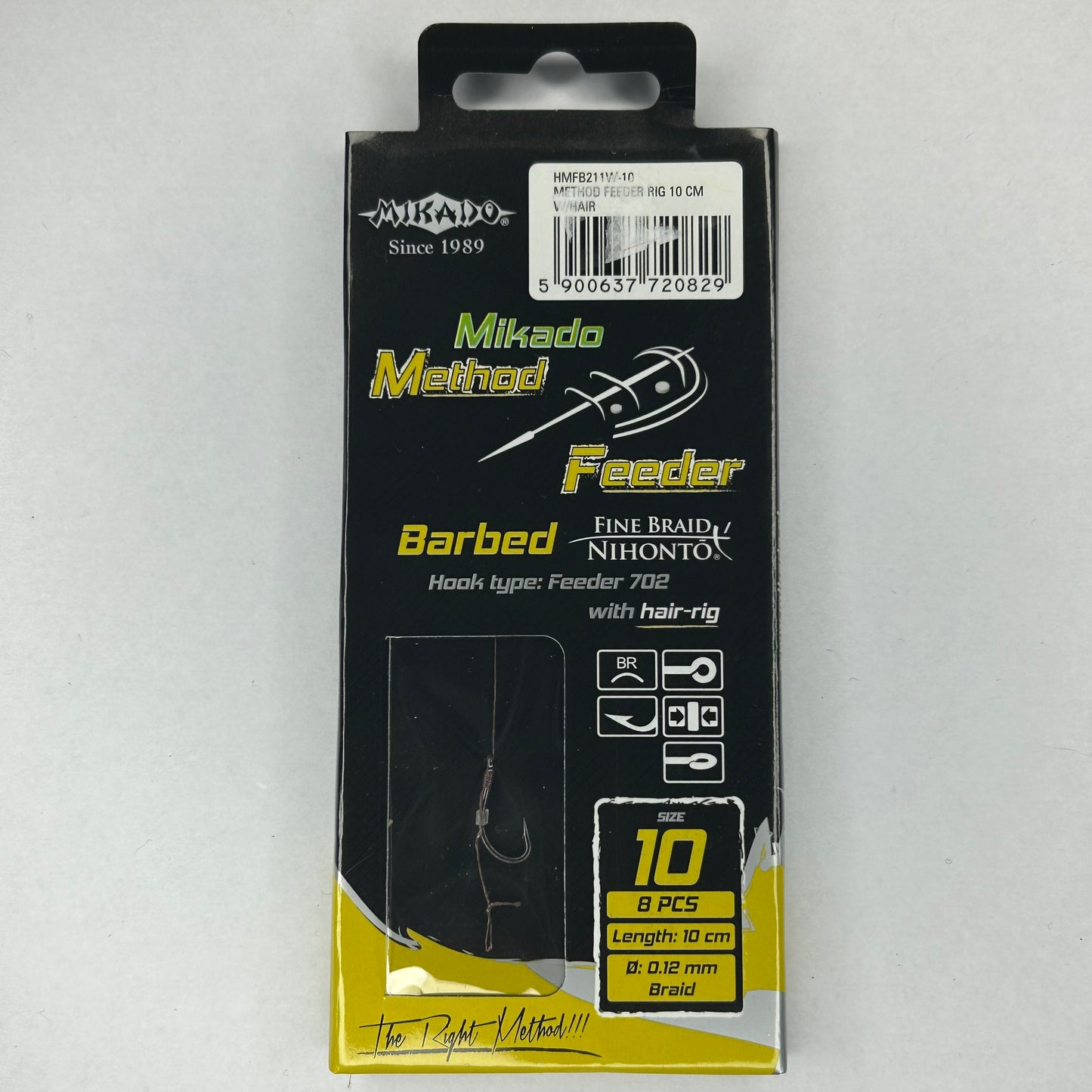 Mikado Barbed Vorfach Haken Hair Rig 8 Stk.