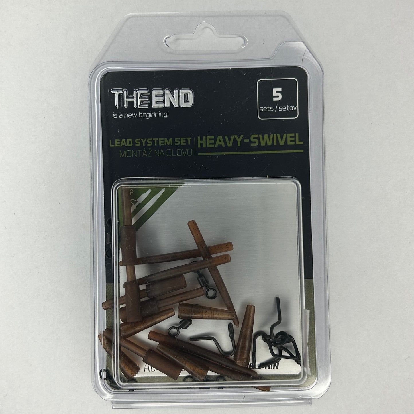 Delphin The End Lead System Set Heavy Swivel 5 Stk.