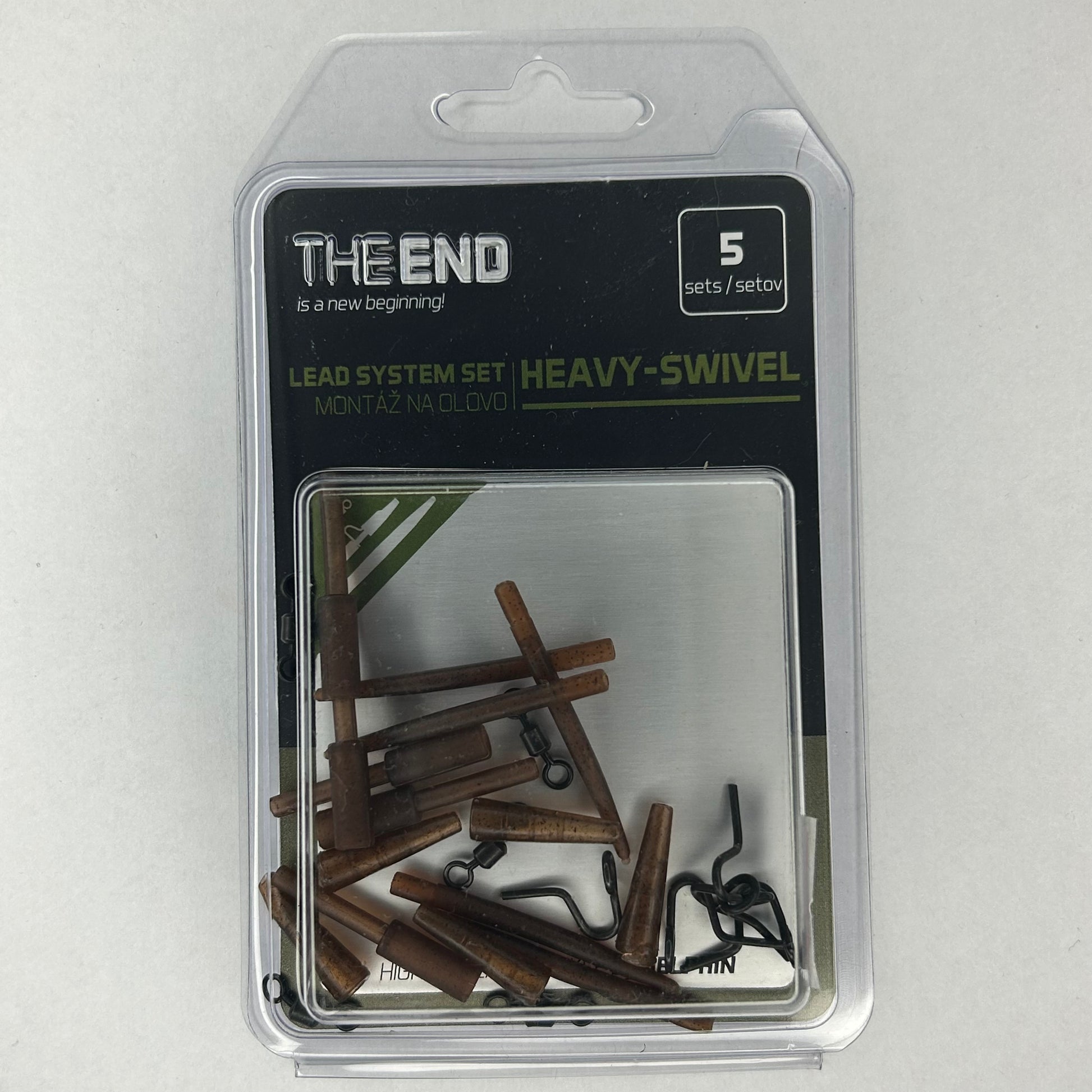 Delphin The End Lead System Set Heavy Swivel 5 Stk.