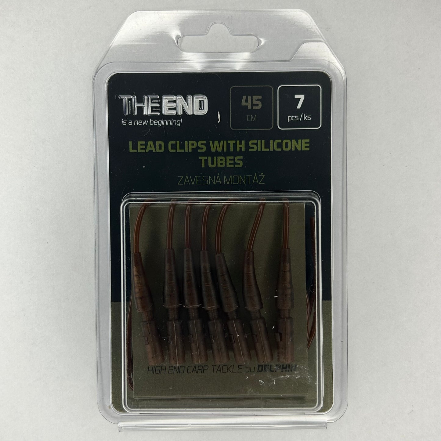 Delphin The End Lead Clips with Silicon Tubes 7 Stk.