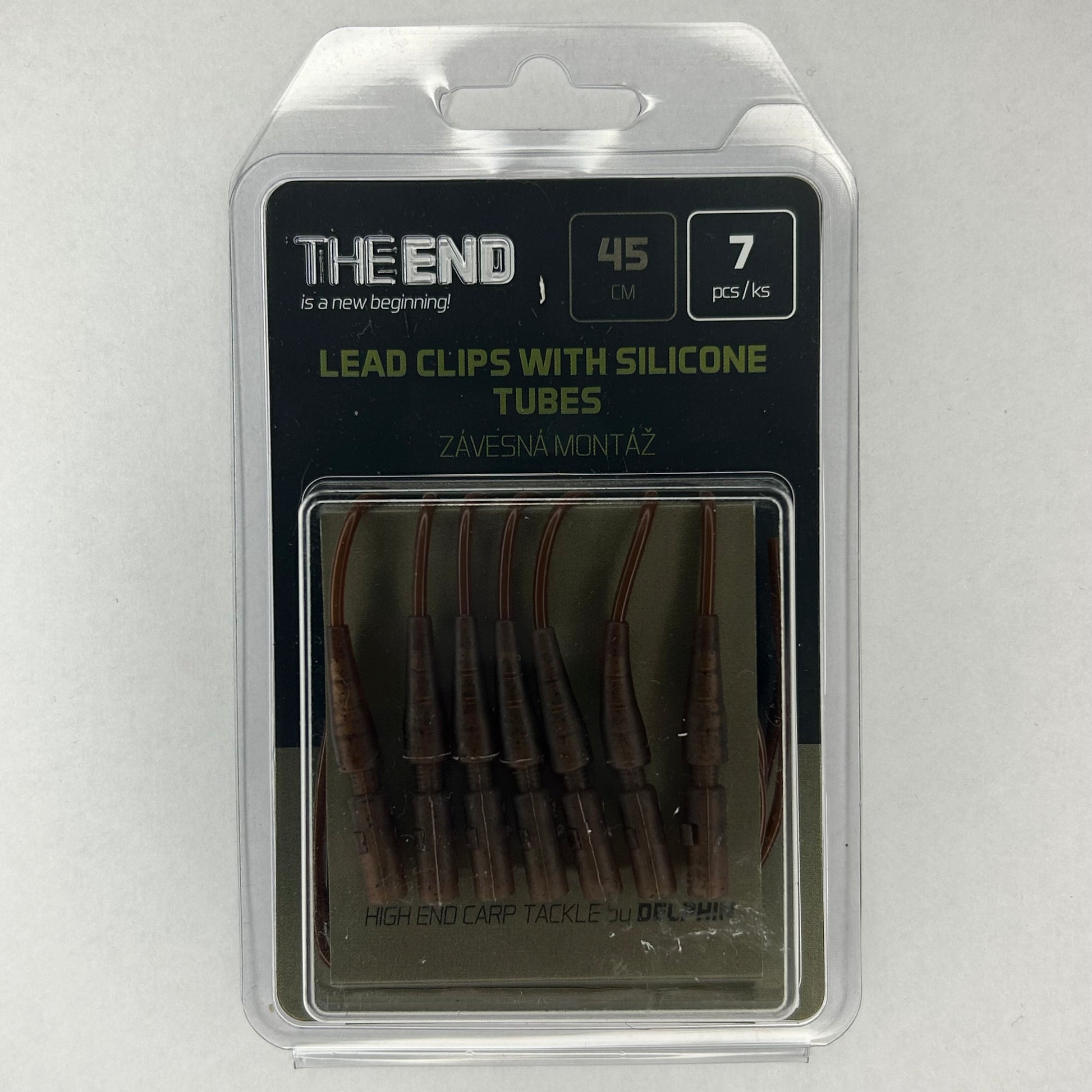 Delphin The End Lead Clips with Silicon Tubes 7 Stk.