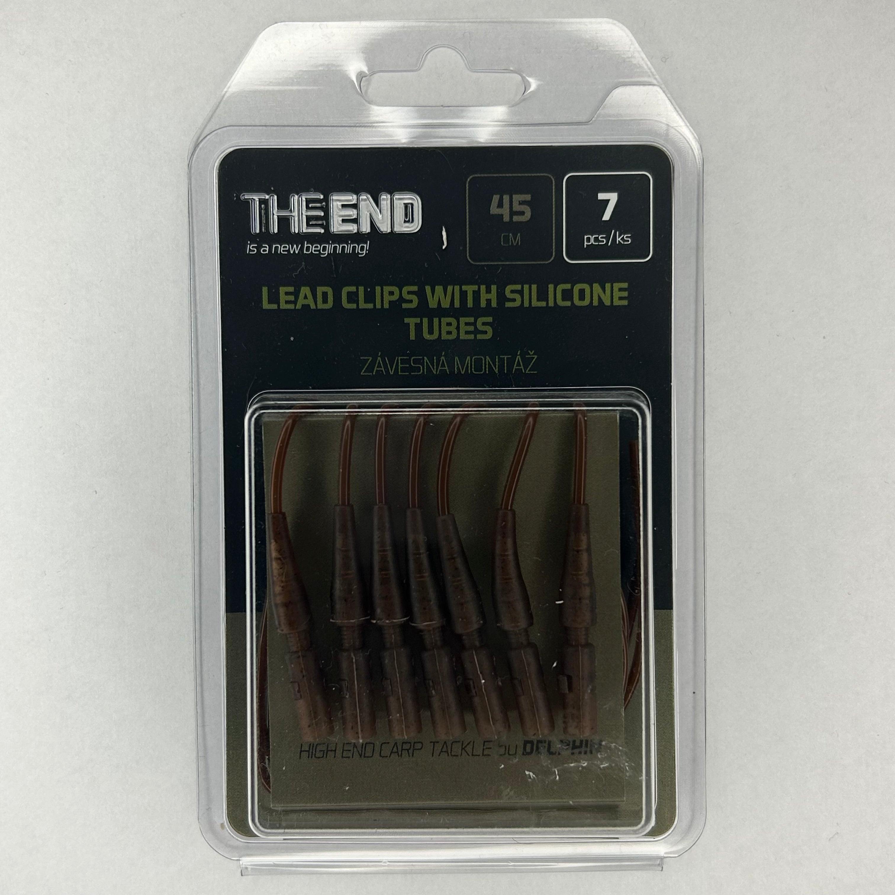 Delphin The End Lead Clips with Silicon Tubes 7 Stk.