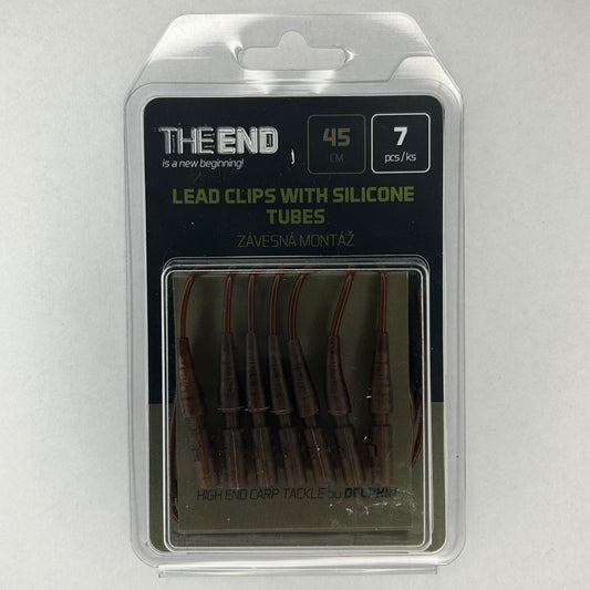 Delphin The End Lead Clips with Silicon Tubes 7 Stk.