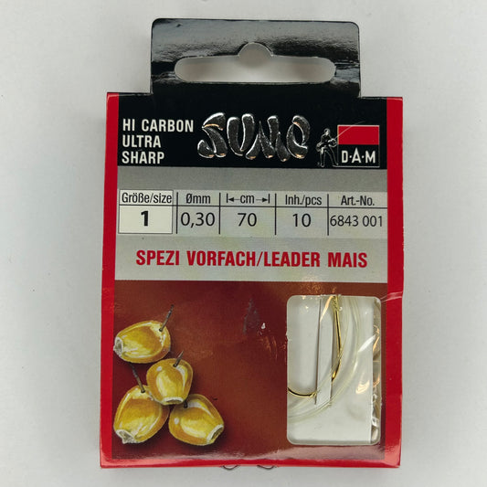 DAM Sumo Vorfach Haken Leader Mais 10 Stk.