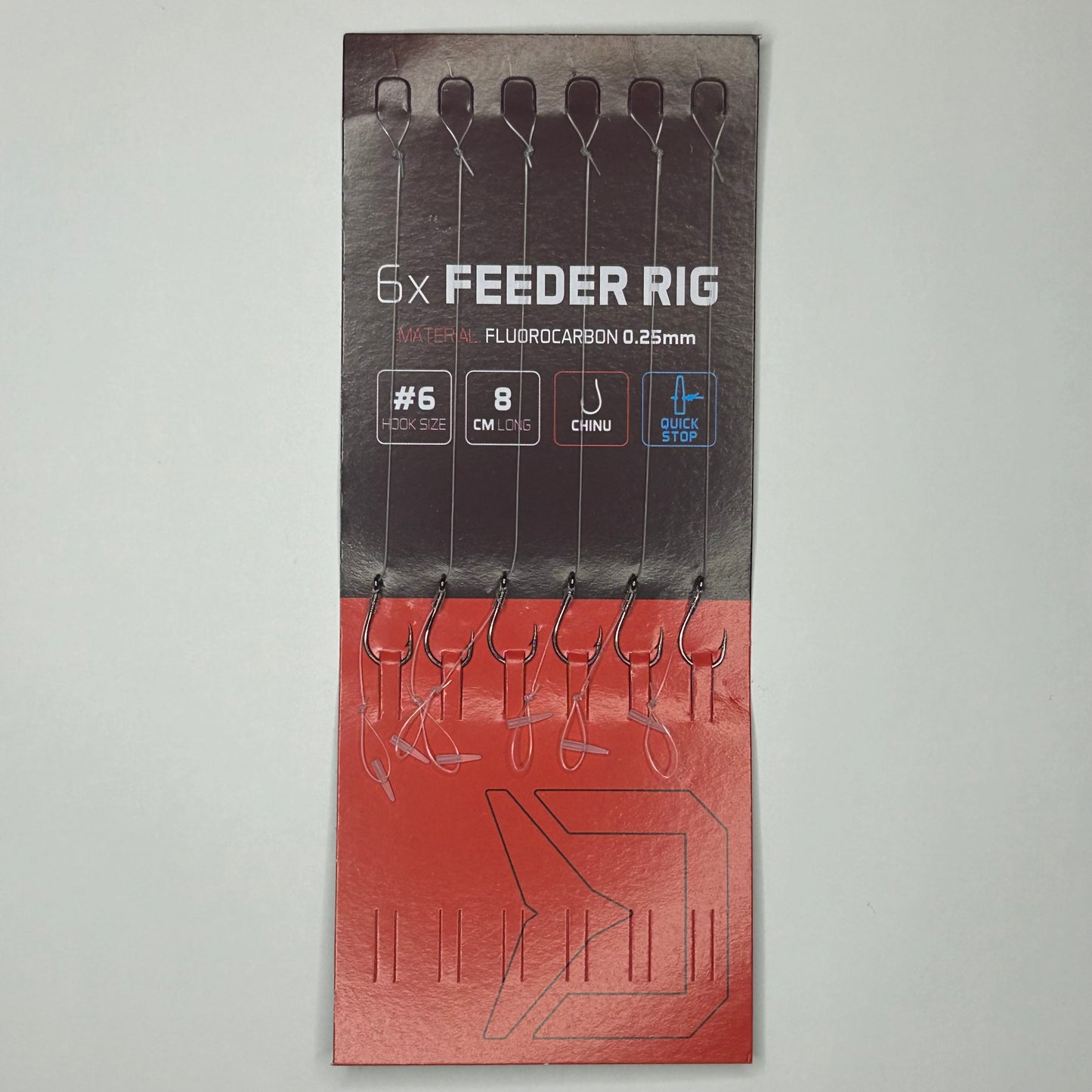 Delphin Feeder Rig Fluorocarbonvorfach Chinu Haken 6 Stk.