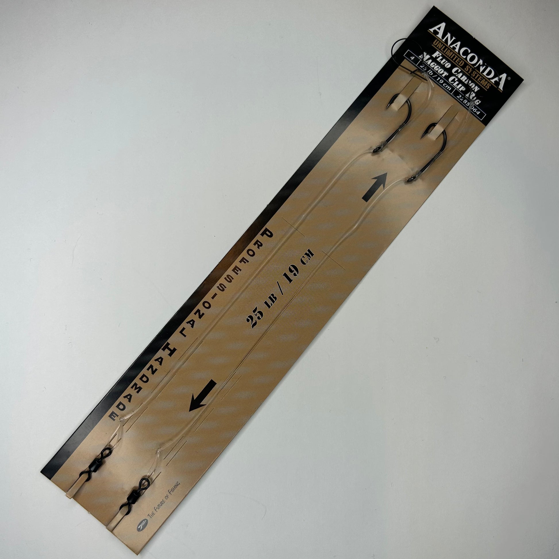 Sänger Anaconda Maggot Clip Rig Fluorocarbonvorfach Haken 2 Stk.