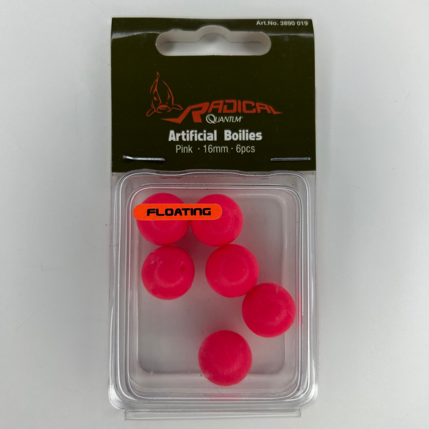 Zebco Radical Quantum Float Kunst Boilies rot 16mm 6 Stk.