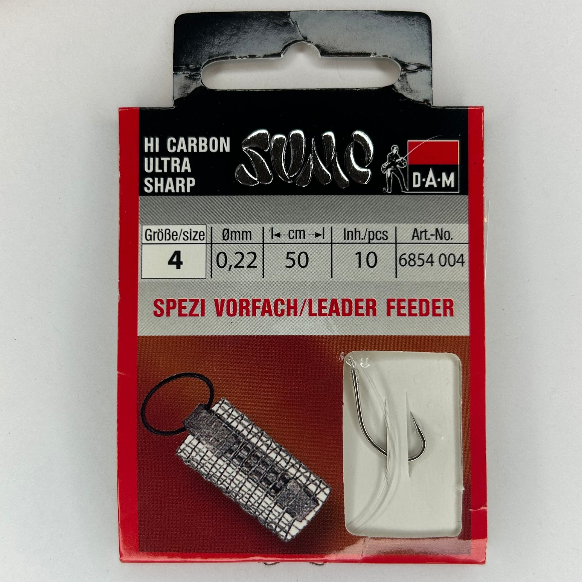 DAM Sumo Vorfach Haken Leader Feeder 10 Stk.