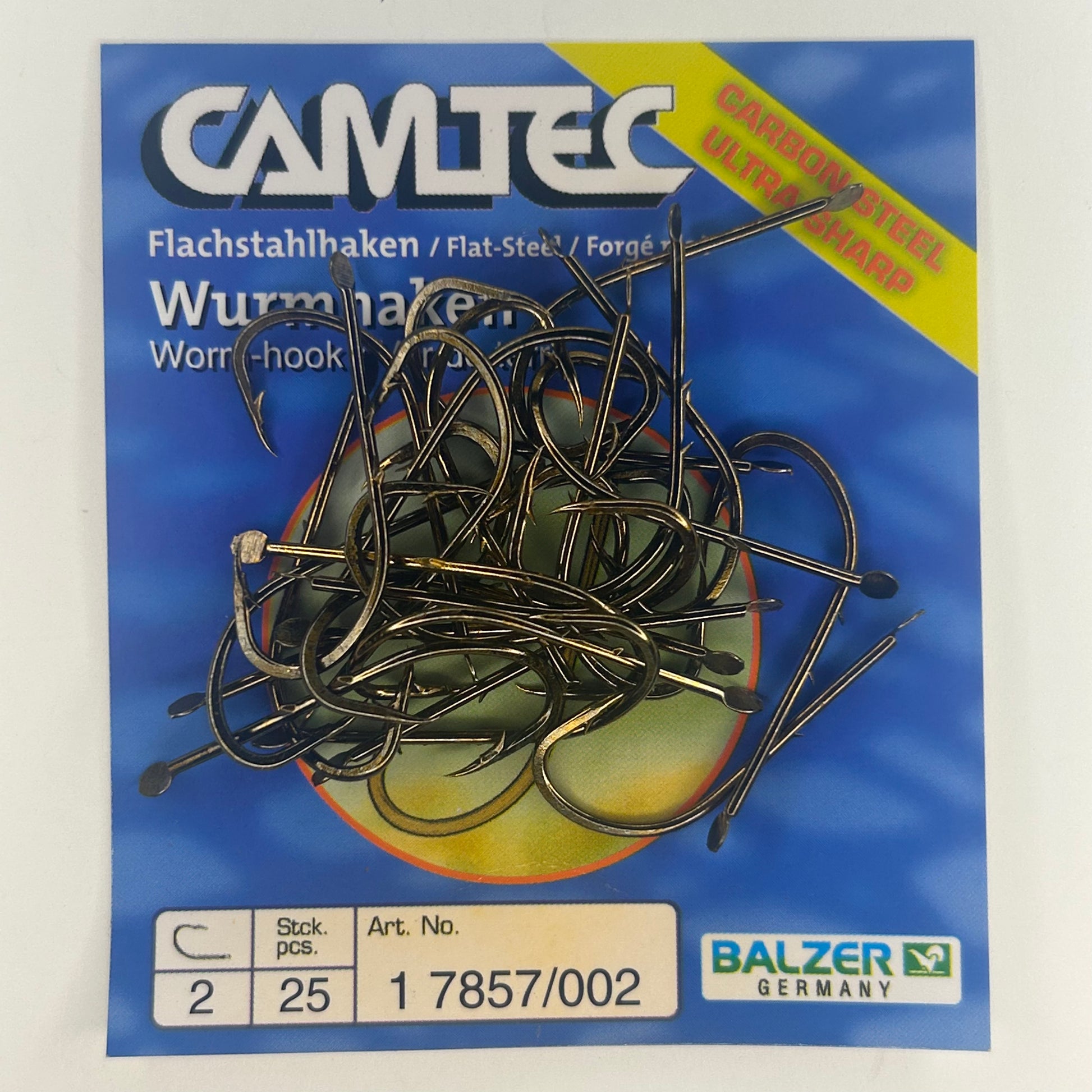 Balzer Camtec Wurmhaken Flachstahlhaken 25 Stk.