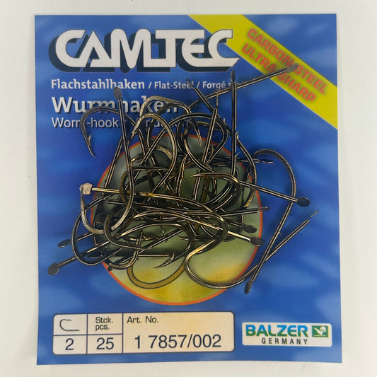 Balzer Camtec Wurmhaken Flachstahlhaken 25 Stk.