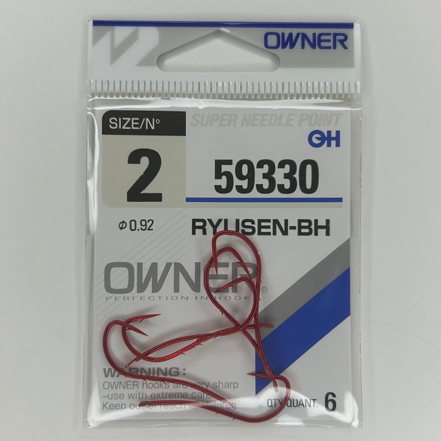 Owner Ryusen-BH 59330 Haken Ø0,92mm 6 Stk.