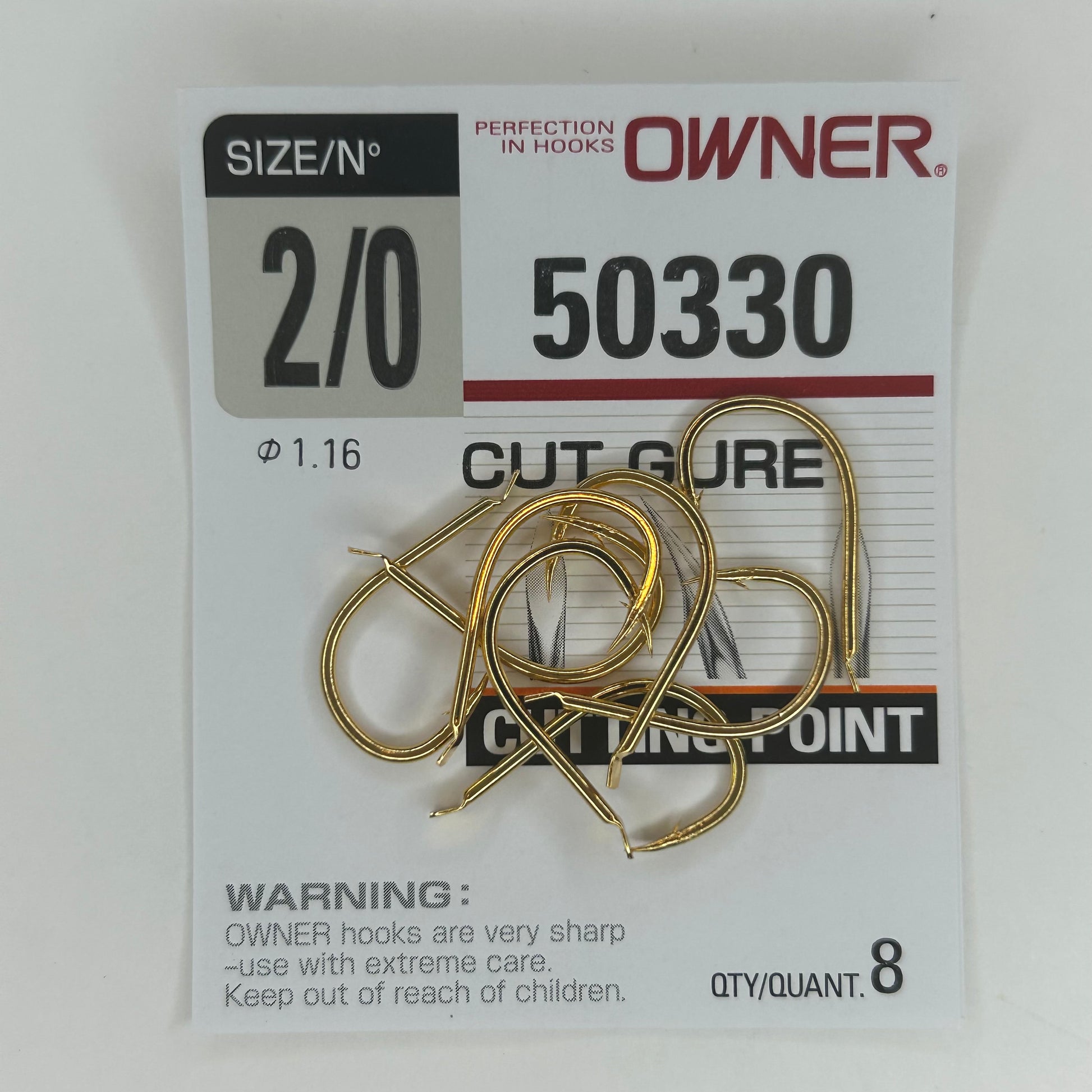 Owner Cut Gure 50330 Haken Ø1,16mm 8 Stk.