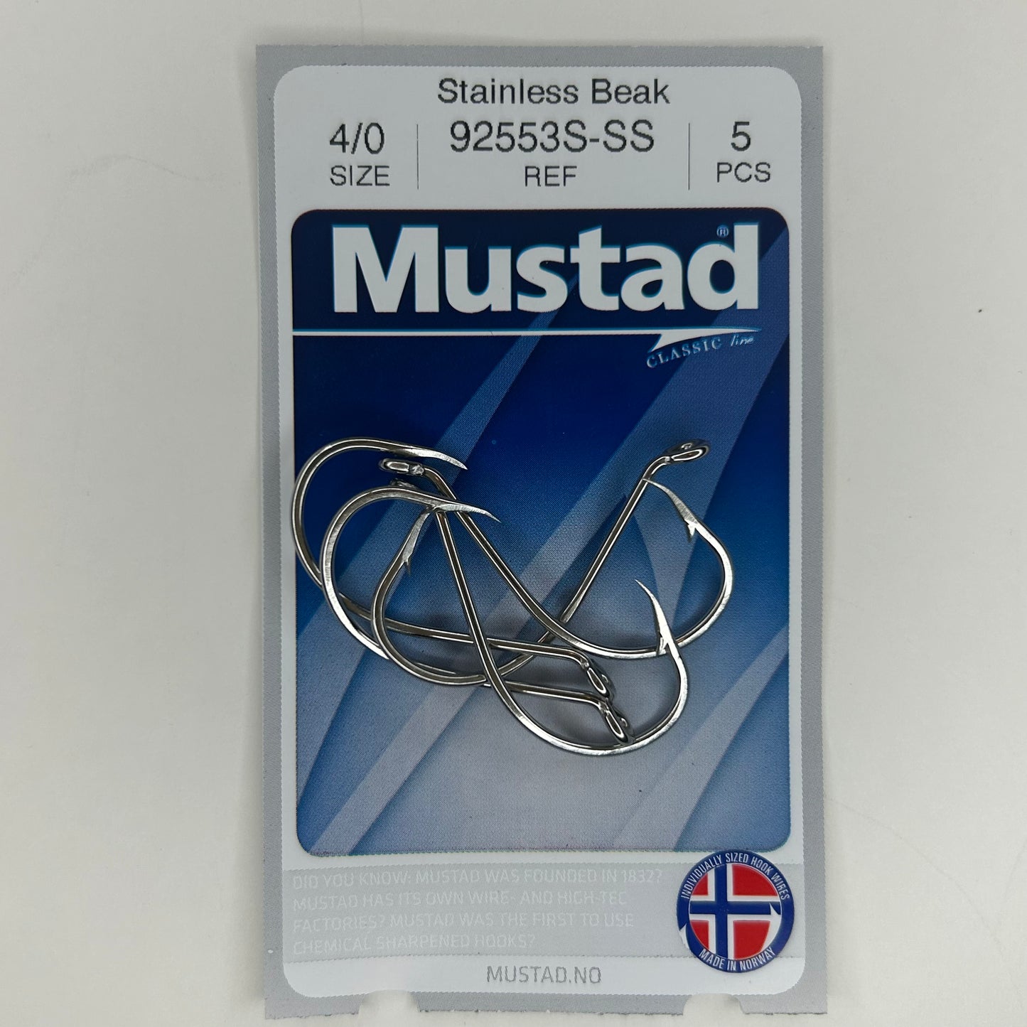 Mustad 92553S-SS Haken 5 Stk.