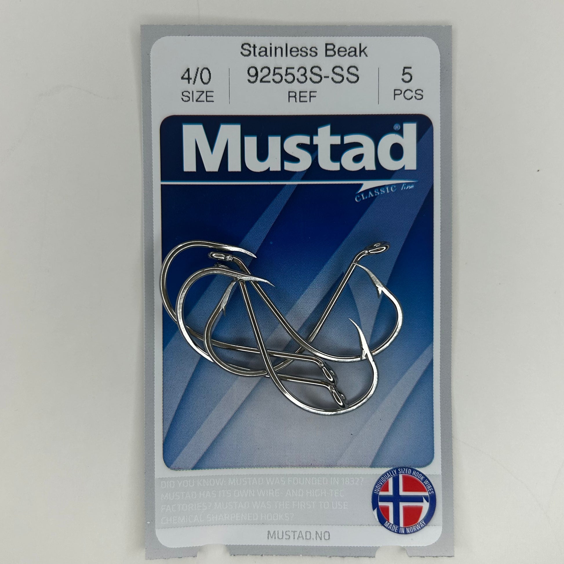 Mustad 92553S-SS Haken 5 Stk.