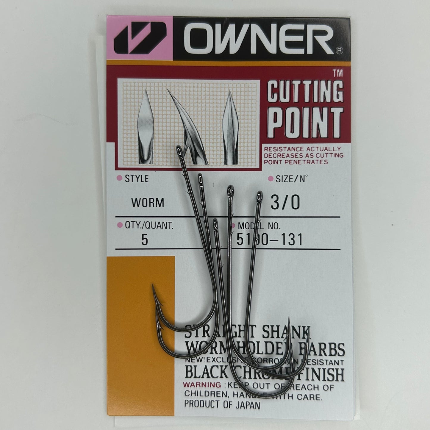 Owner Wurm Haken 5 Stk.
