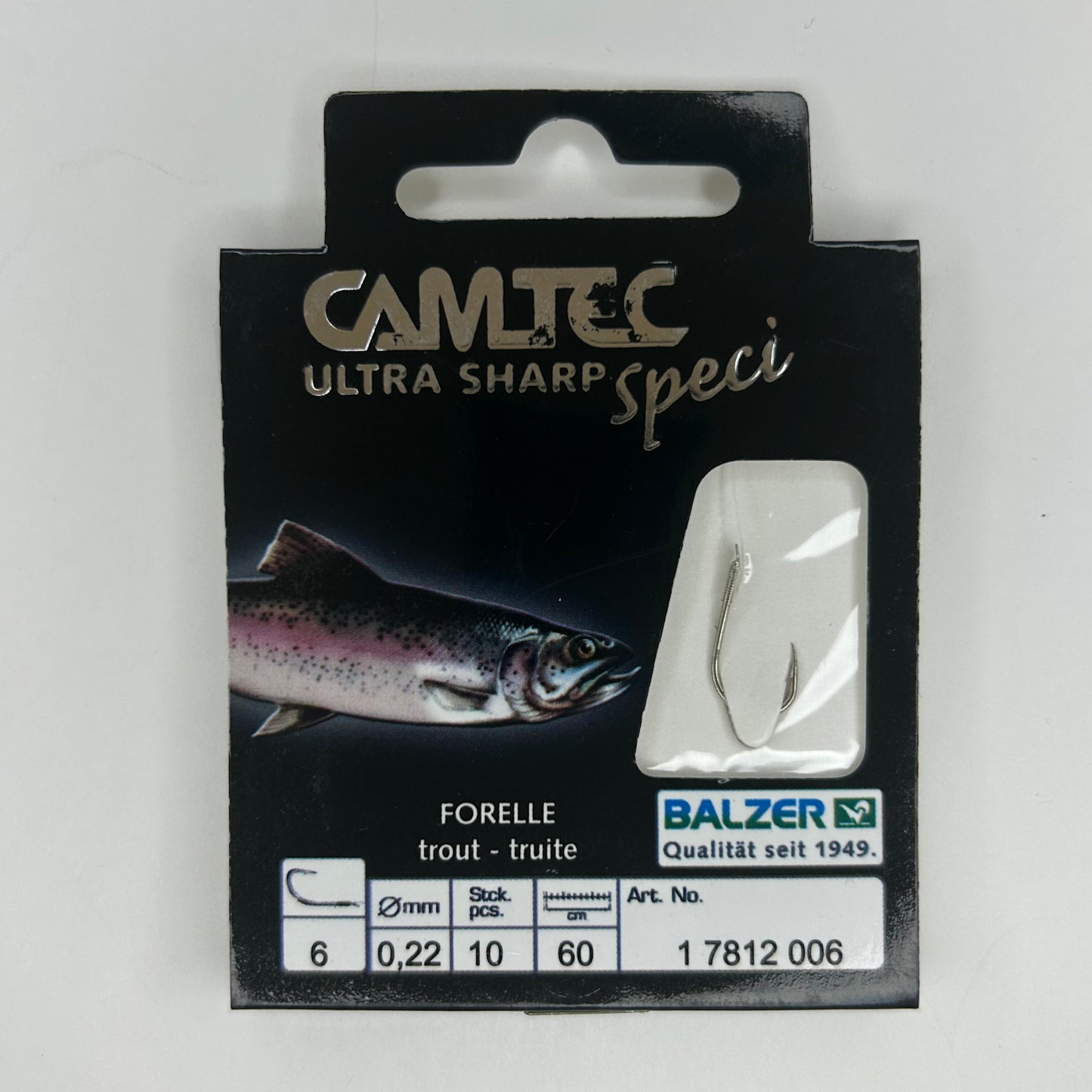 Balzer Camtec Speci Forelle Vorfach Haken 5 Stk.