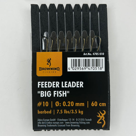 Browning Feeder Leader Big Fish Vorfach Haken 8 Stk.