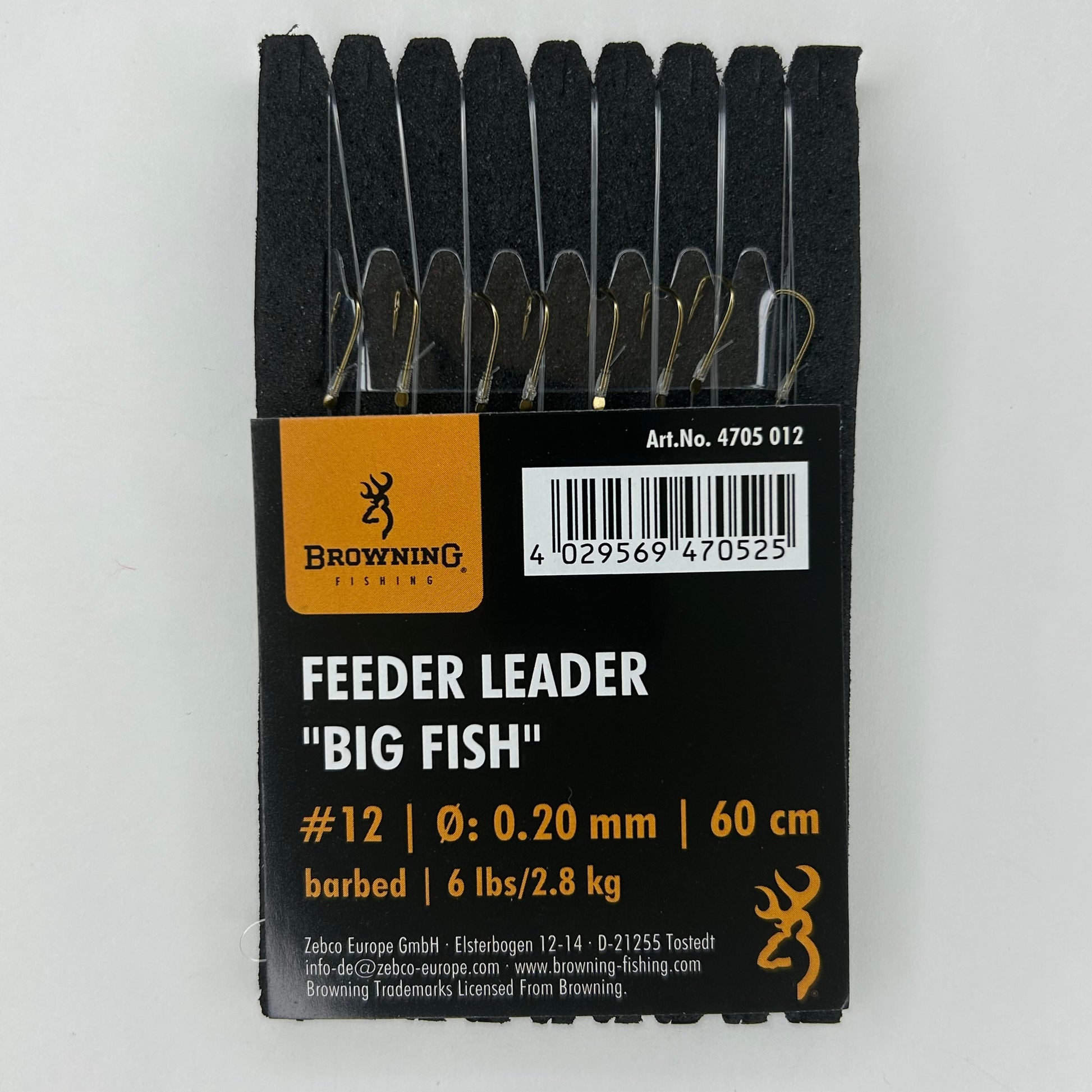 Browning Feeder Leader Big Fish Vorfach Haken 8 Stk.